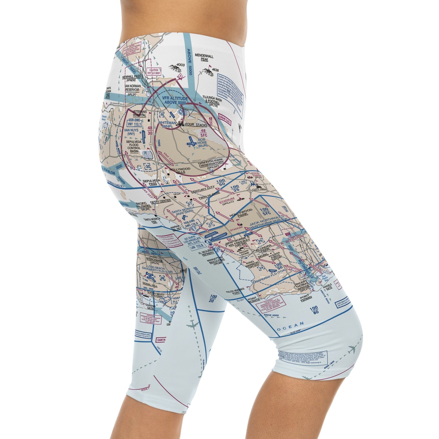 LAX Flyway Chart capri leggings