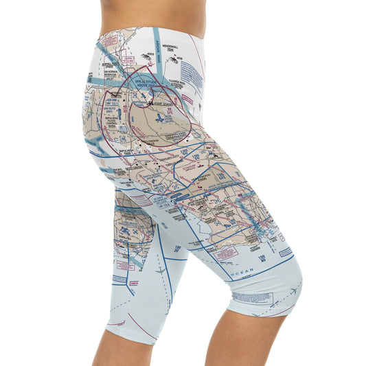 LAX Flyway Chart capri leggings