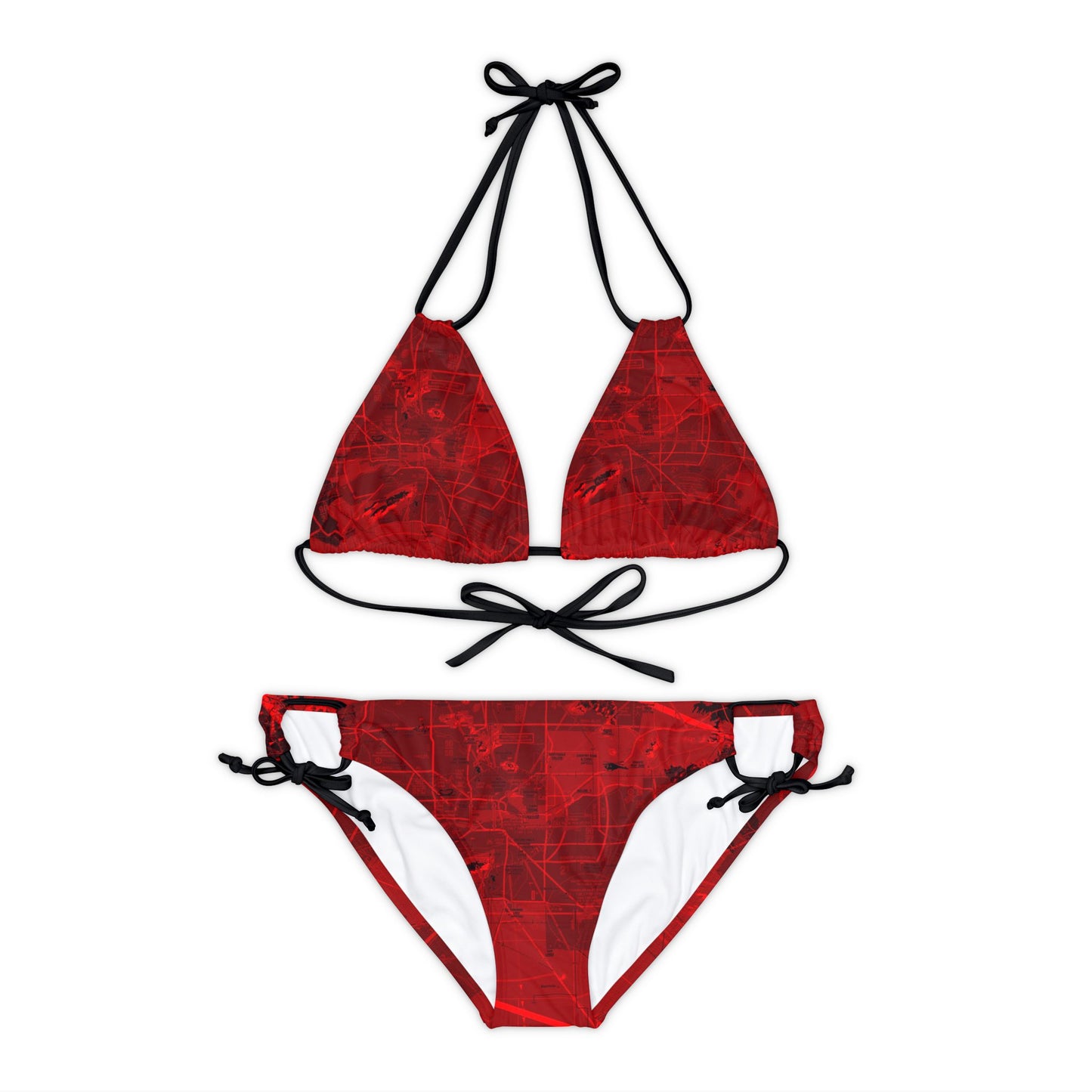 Phoenix TAC Chart strappy bikini set (red)