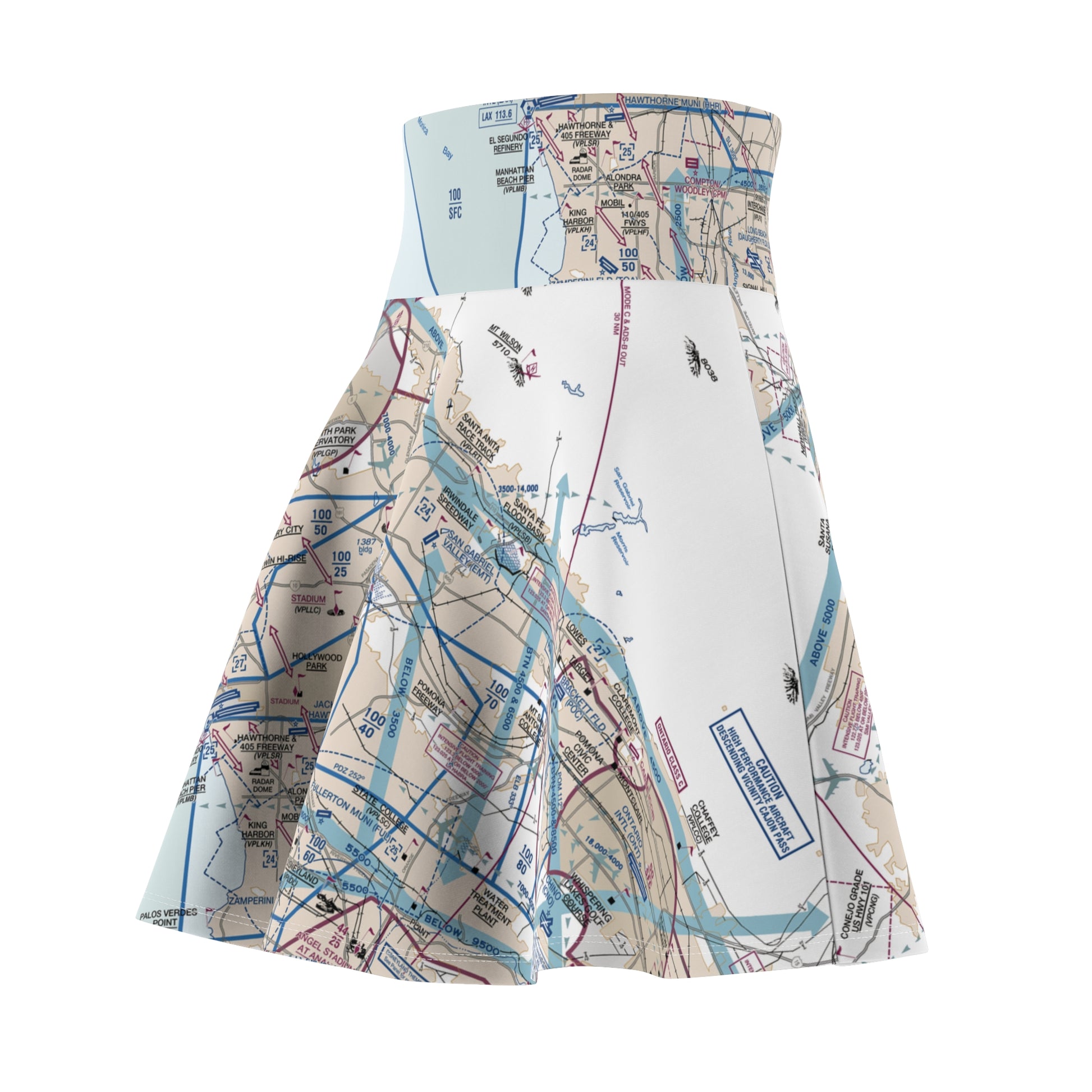 LAX Flyway Chart skater skirt