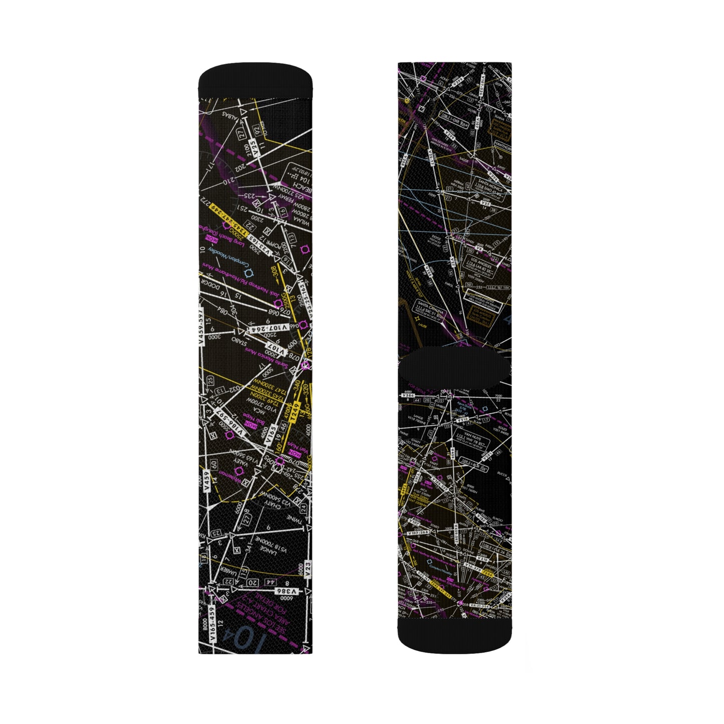 Aeronautical Chart socks (ELUS3/invert)