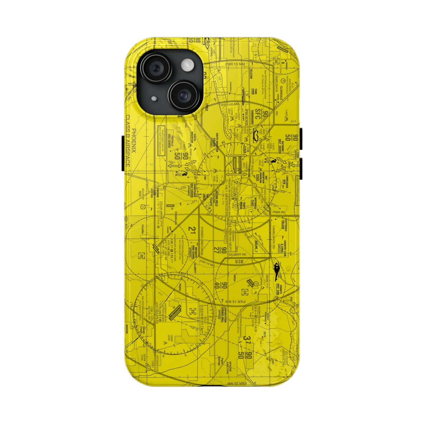 Phoenix TAC Chart tough phone cases (yellow)