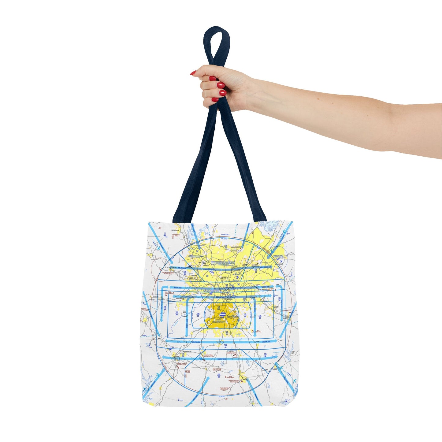 Atlanta Flyway Chart tote bag