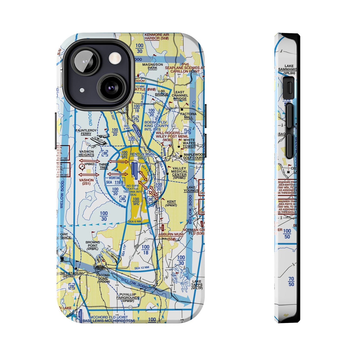 Seattle Flyway Chart tough phone cases