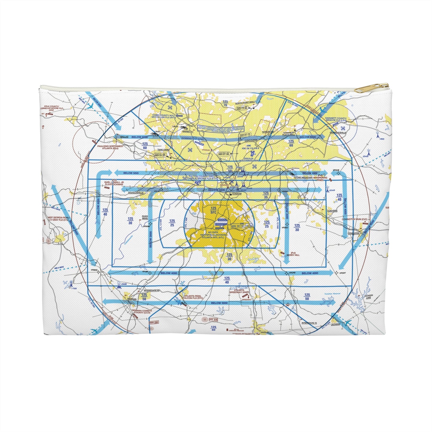 Atlanta Flyway Chart Accessory Pouch