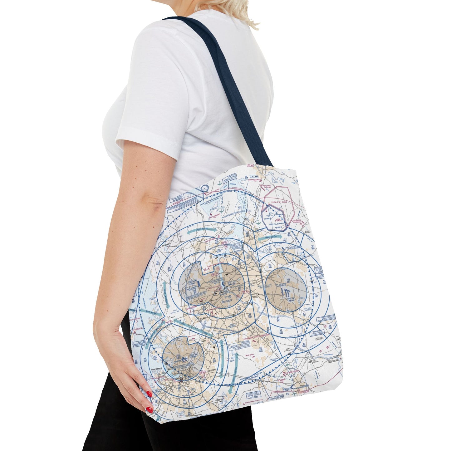 Baltimore-Washington Flyway Chart Chart tote bag