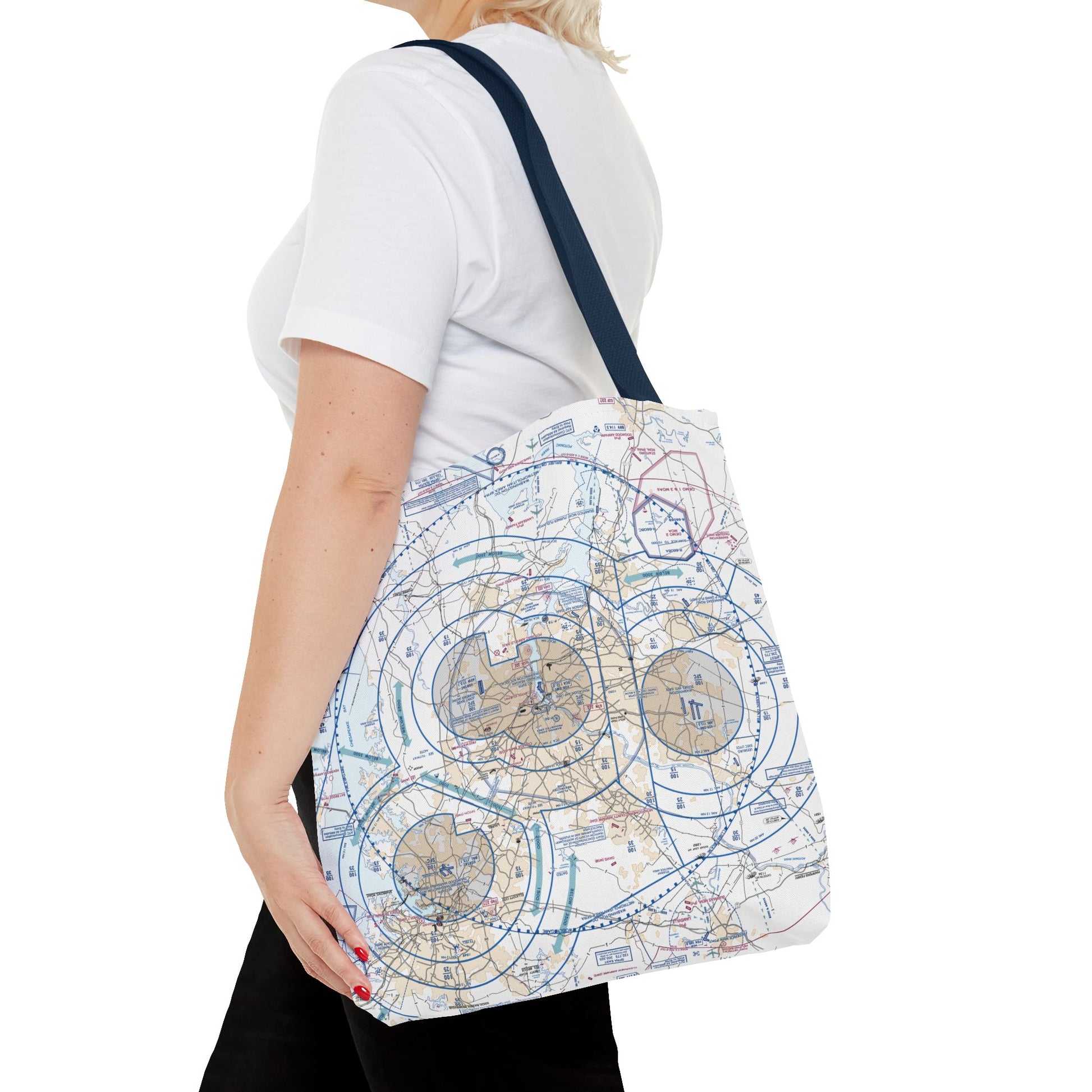 Baltimore-Washington Flyway Chart Chart tote bag