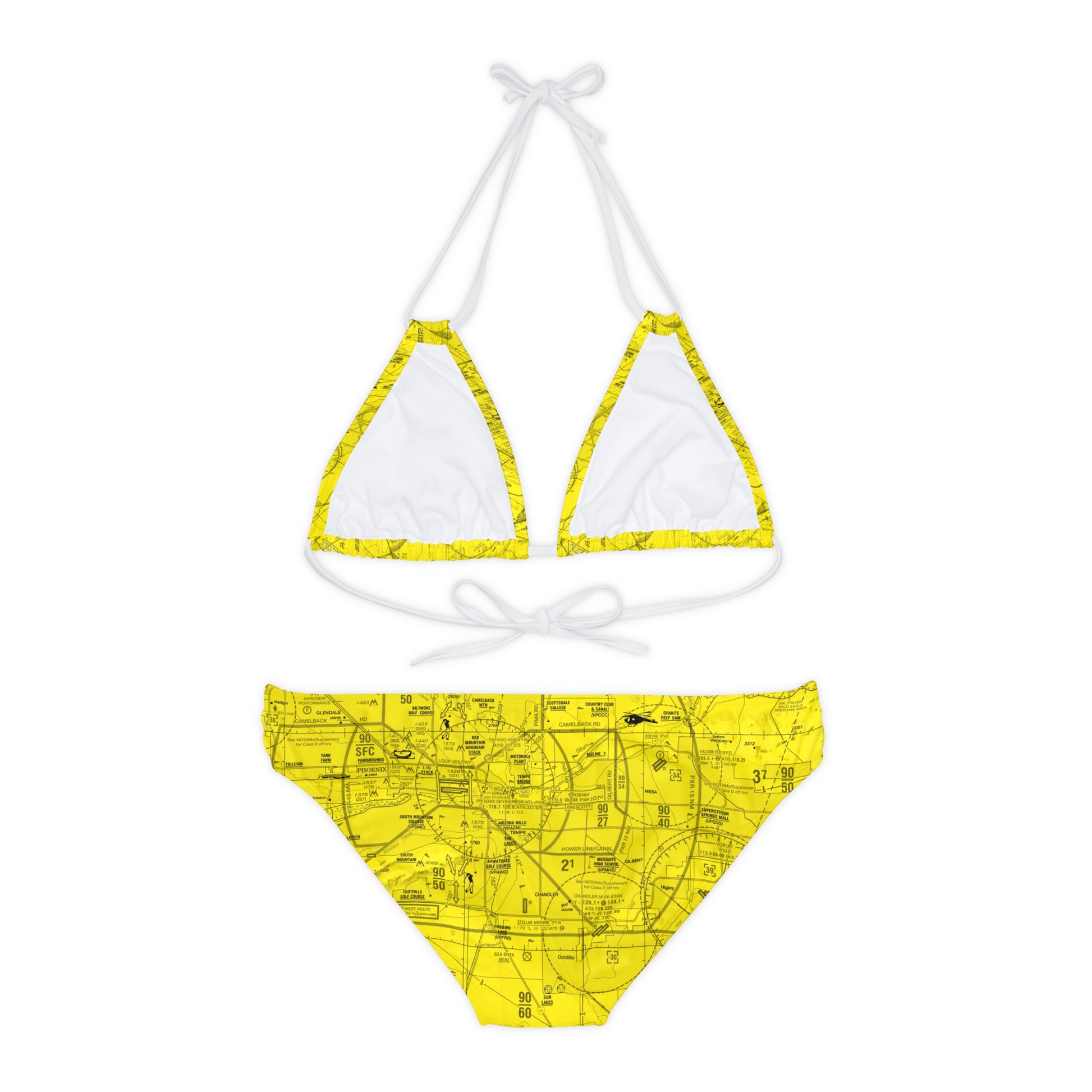 Phoenix TAC Chart (yellow) strappy bikini set