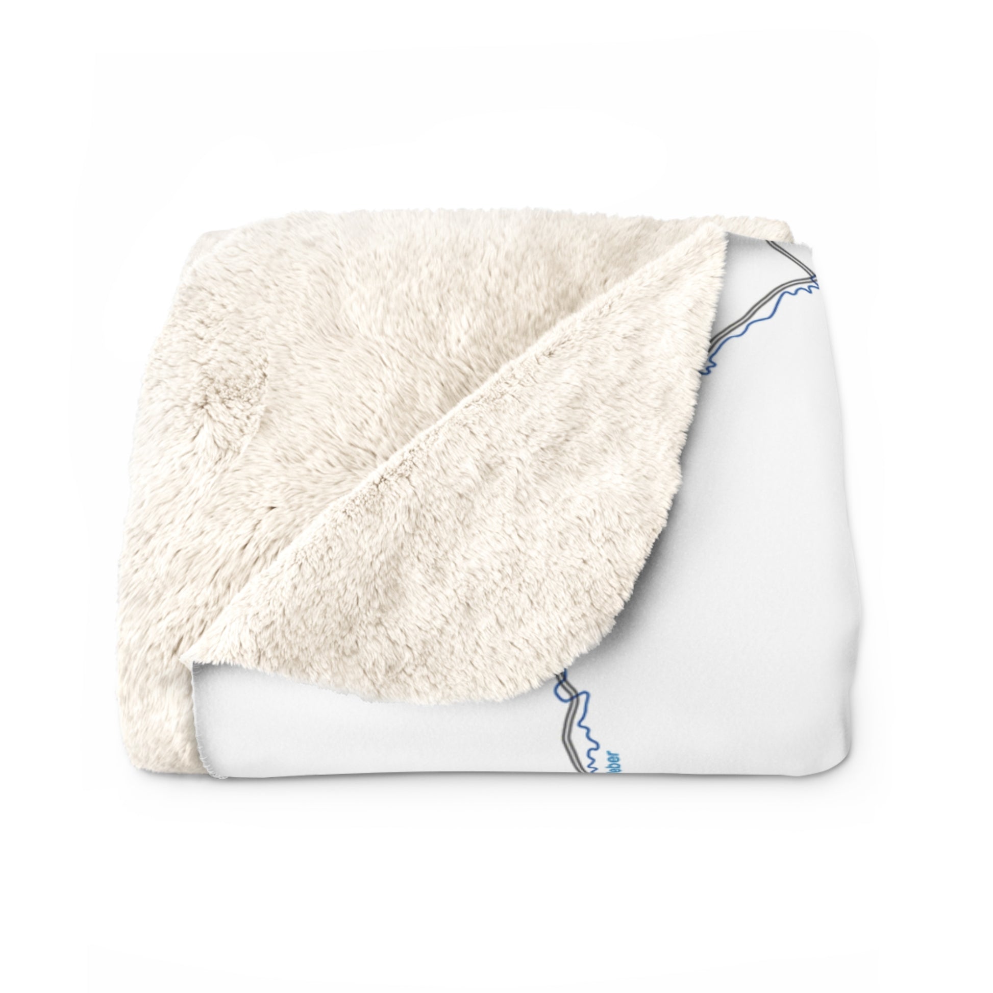 Salt Lake City Flyway Chart sherpa fleece blanket