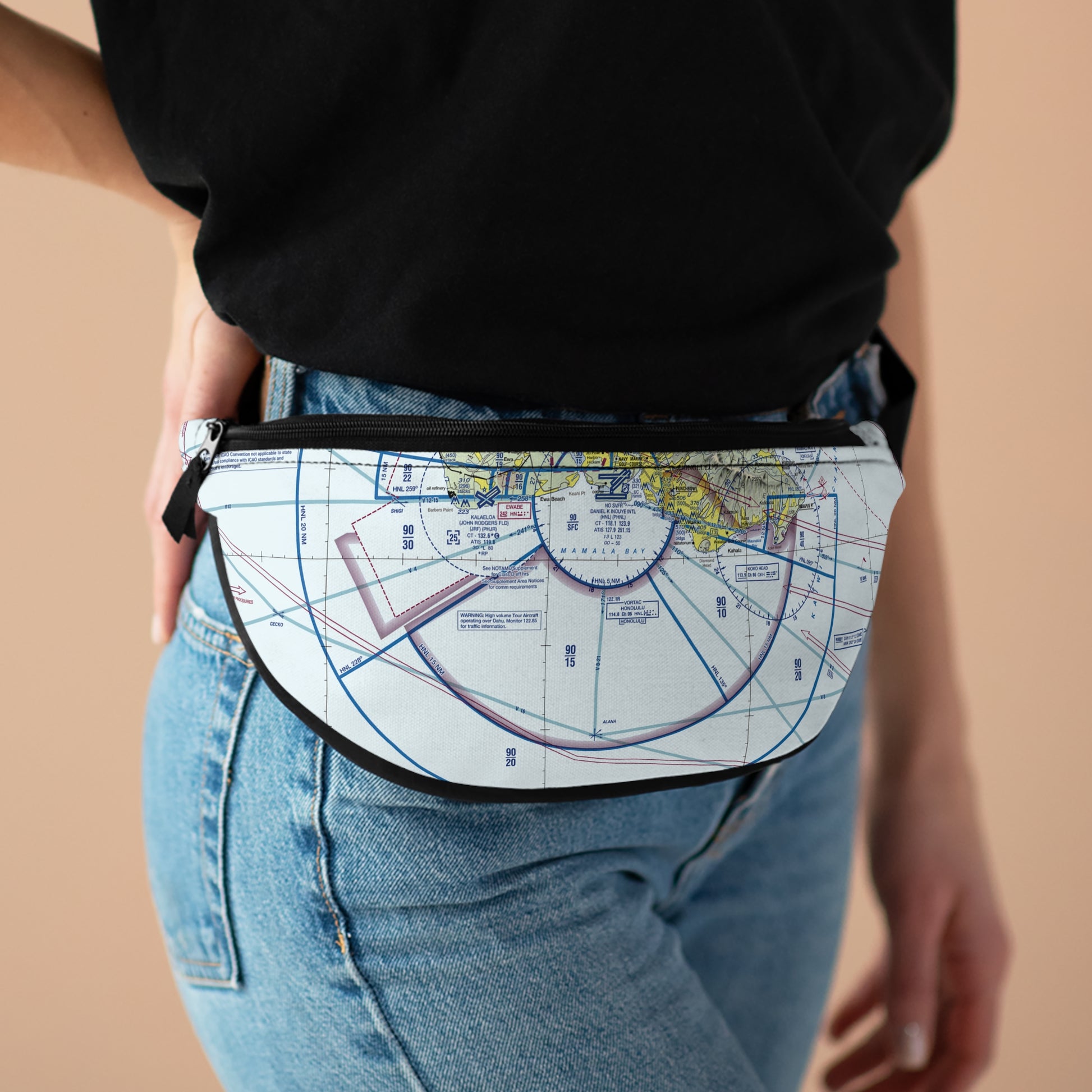 Honolulu Sectional Chart fanny pack