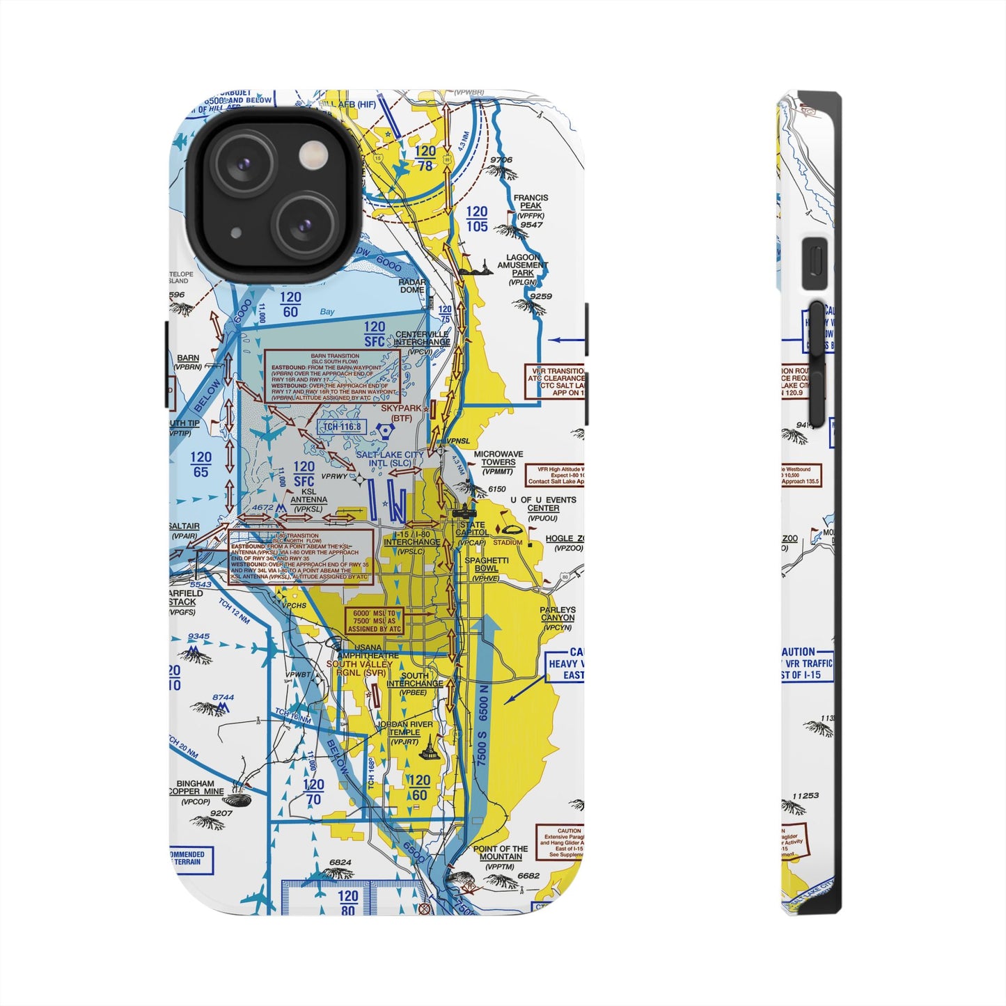 Salt Lake City Flyway Chart tough phone cases
