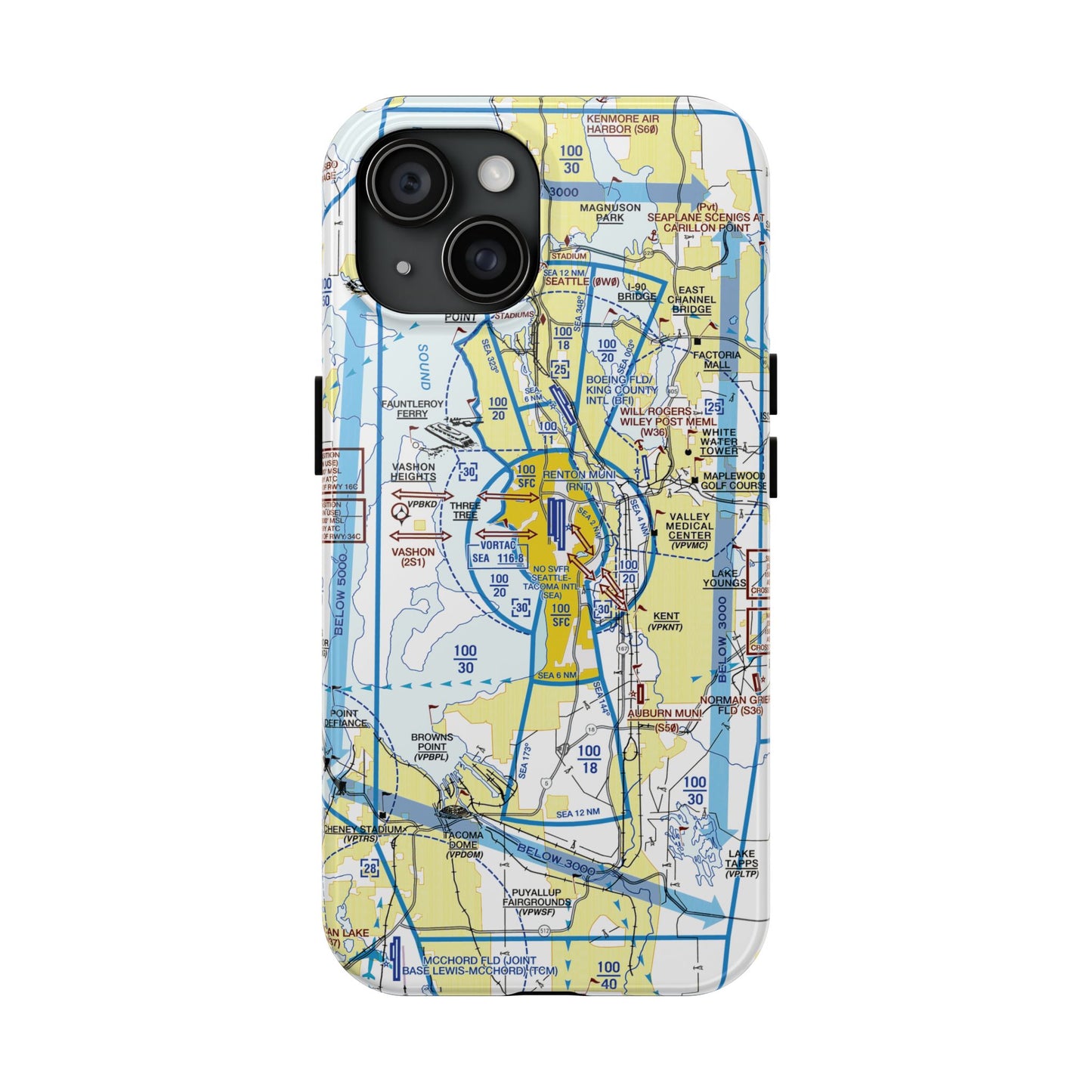 Seattle Flyway Chart tough phone cases