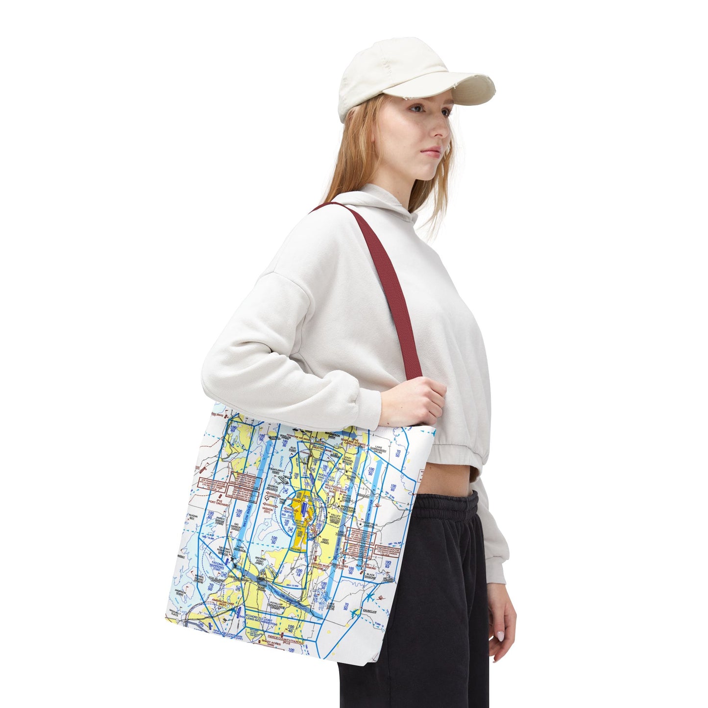 Seattle Flyway Chart tote bag
