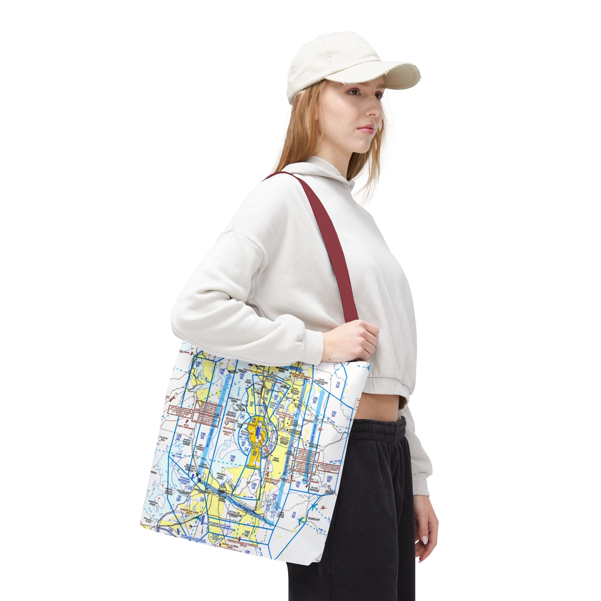 Seattle Flyway Chart tote bag