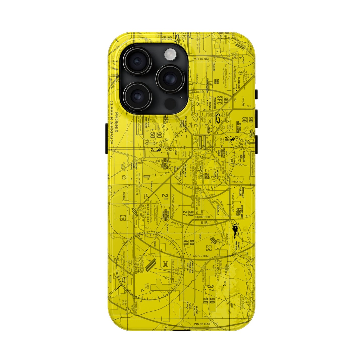 Phoenix TAC Chart tough phone cases (yellow)