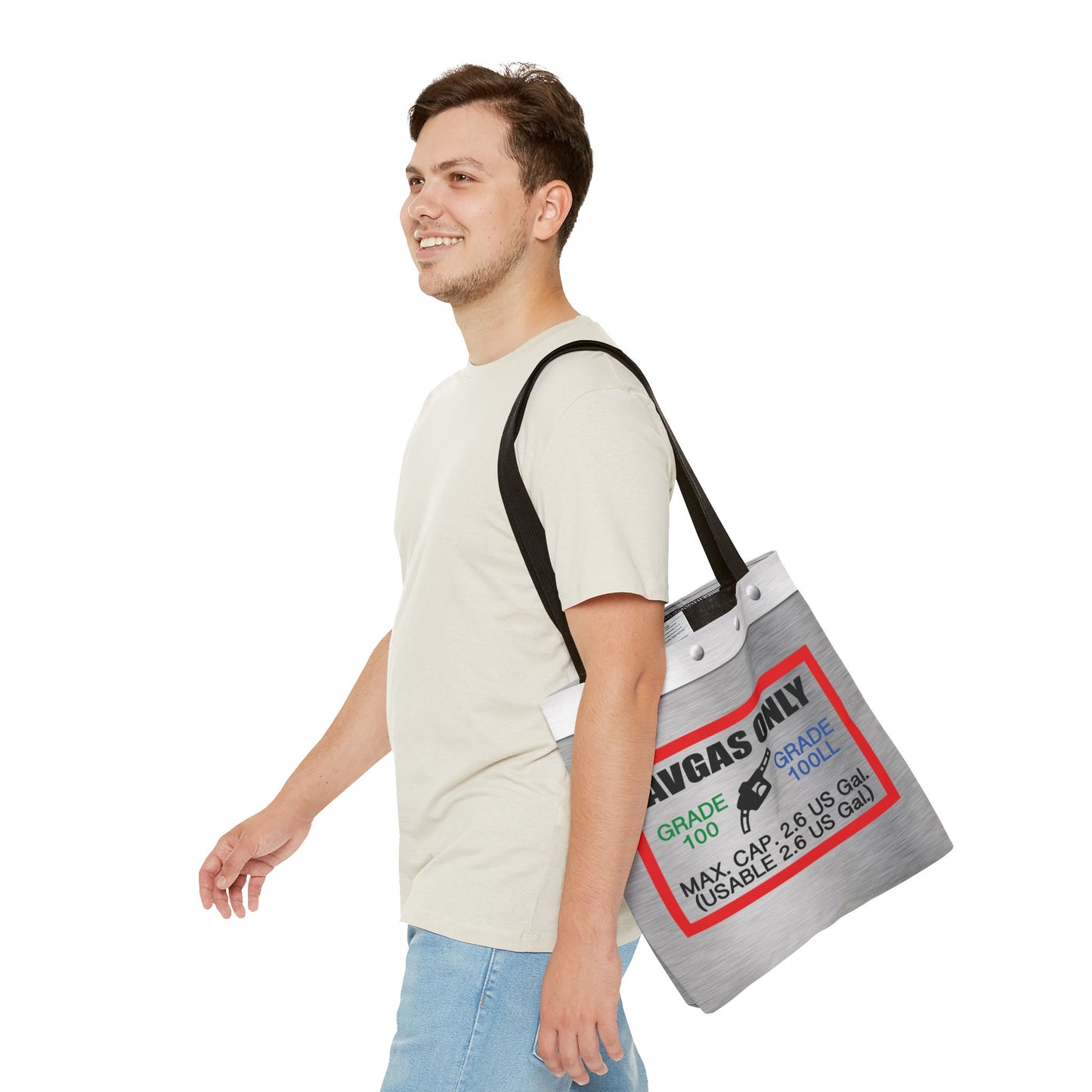 Avgas Only 100LL tote bag
