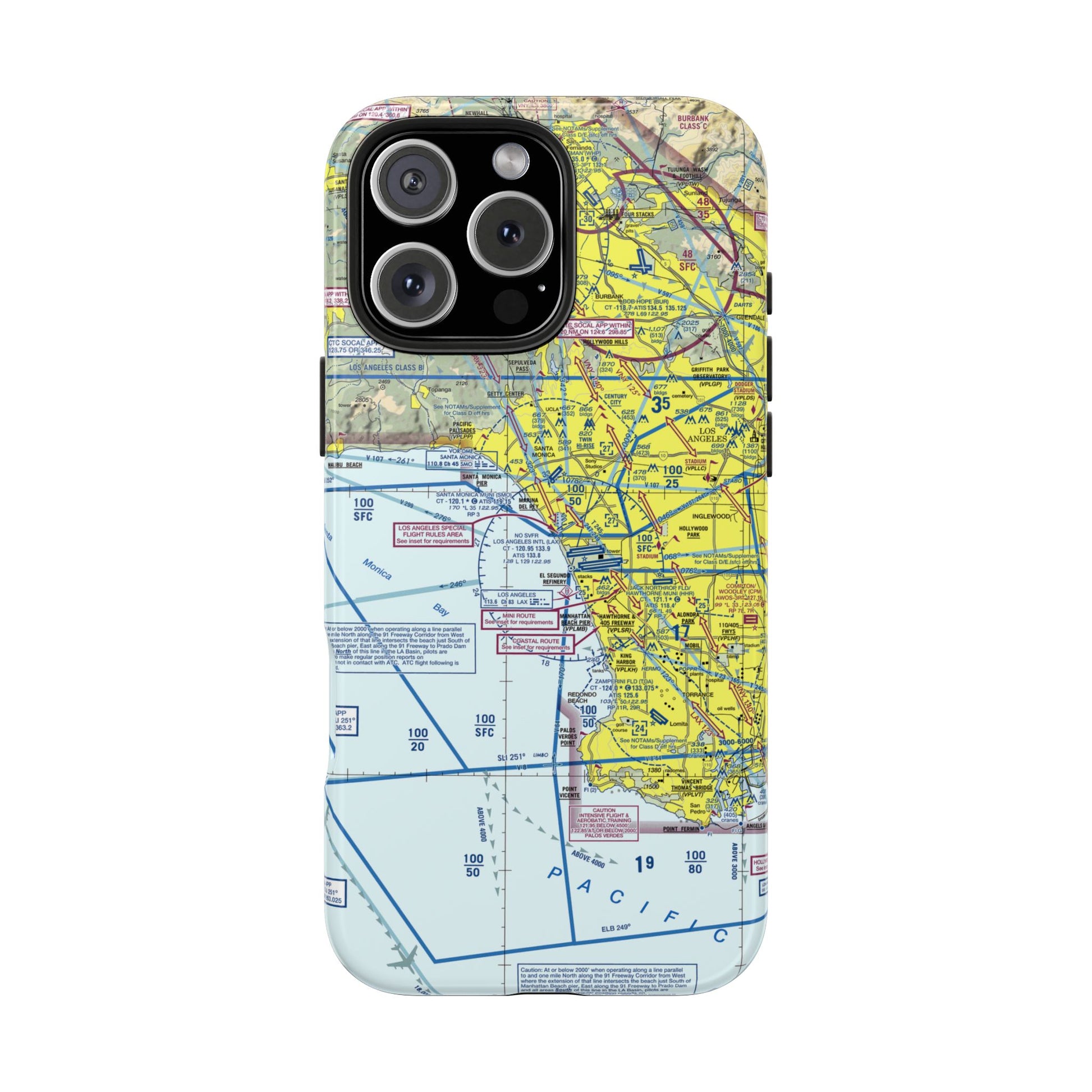 Los Angeles TAC Chart tough phone cases
