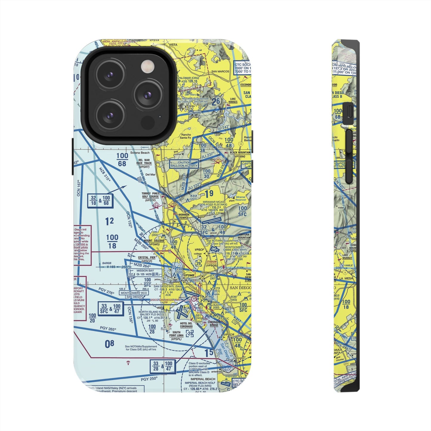 San Diego TAC Chart tough phone cases
