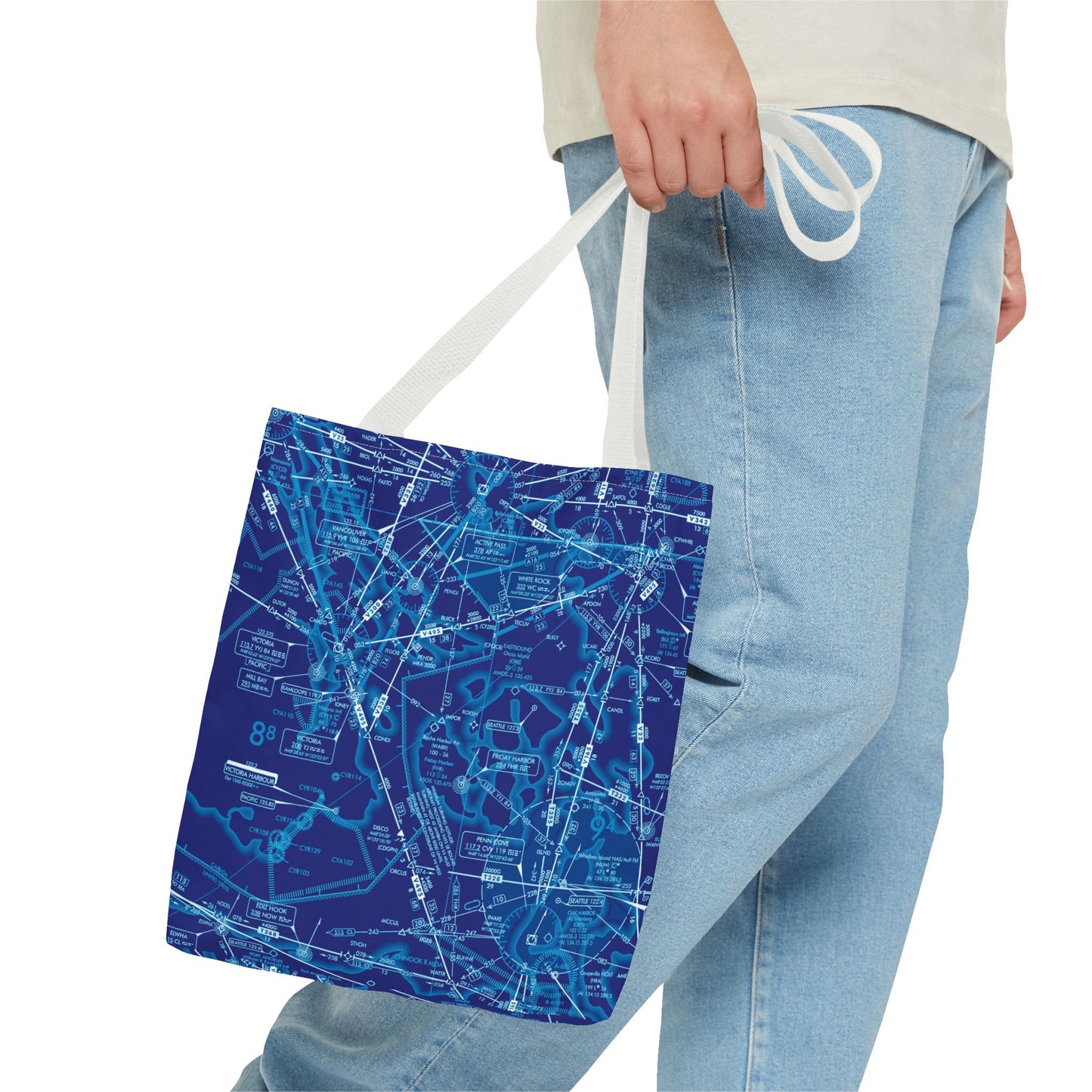 Enroute Low Altitude Chart tote bag (ELUS1/blue)