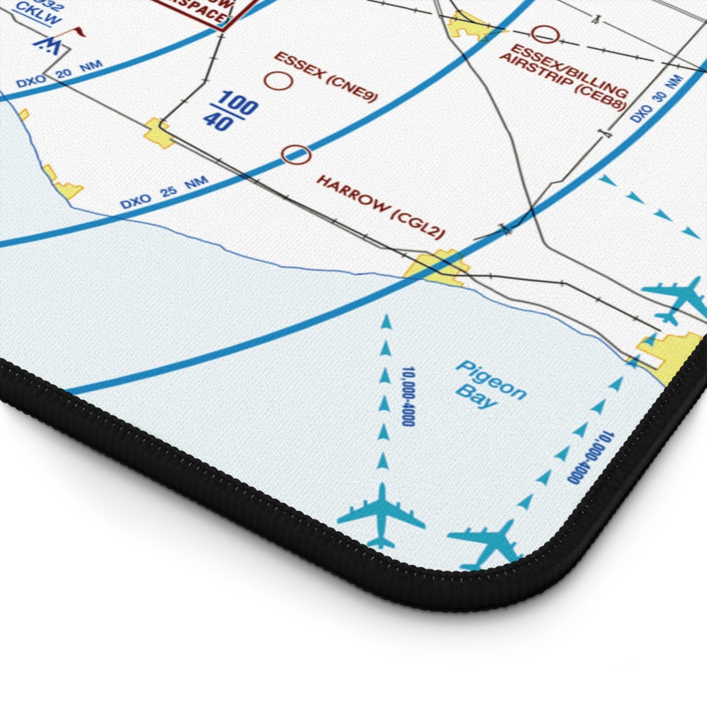 Detroit Flyway Chart desk mat