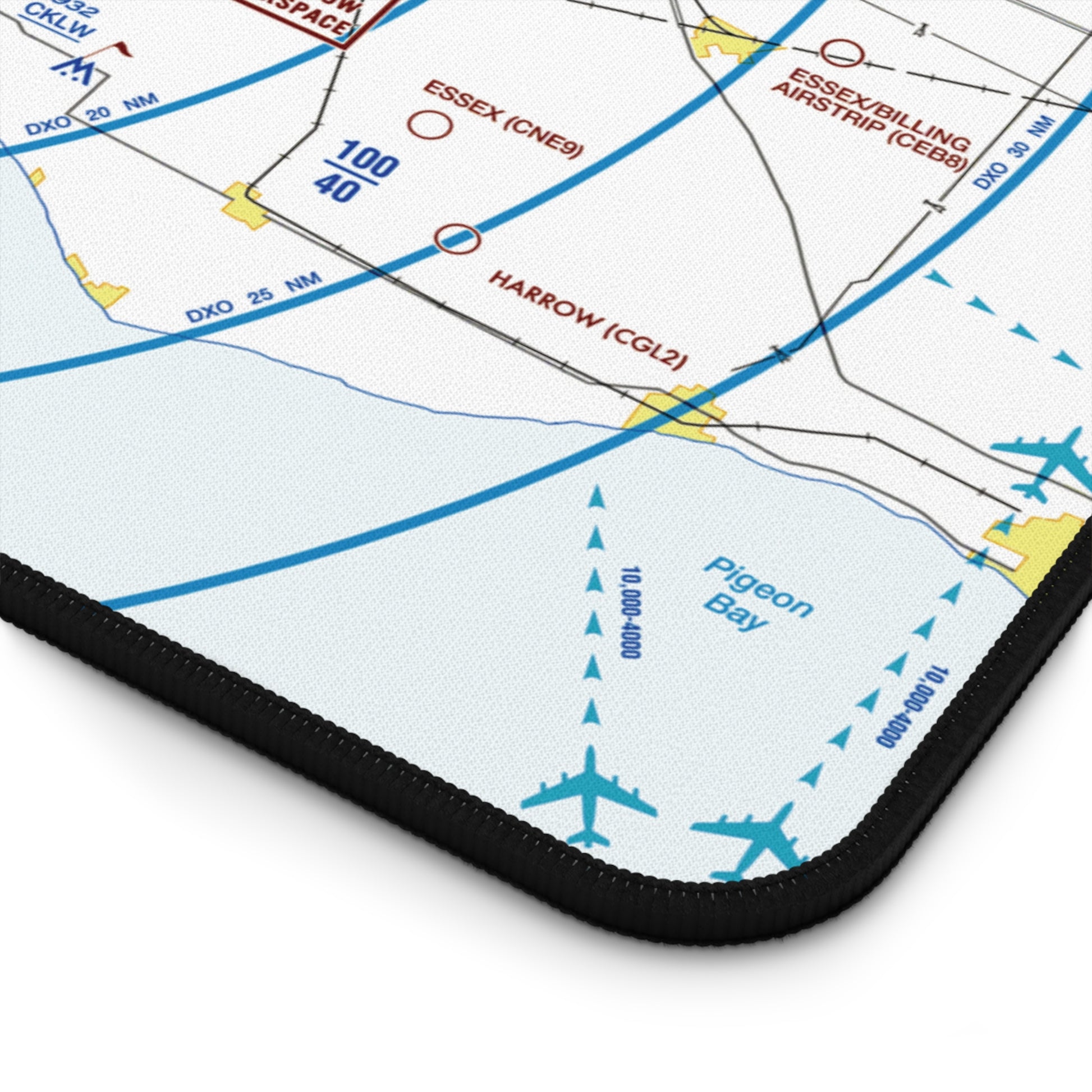 Detroit Flyway Chart desk mat