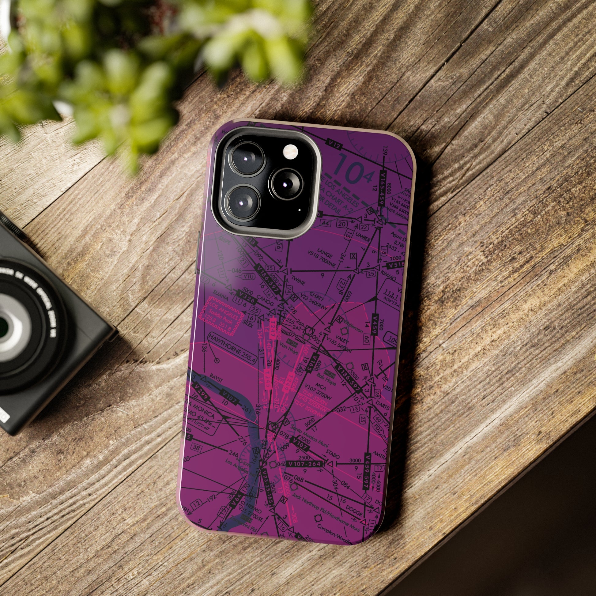 Enroute Low Altitude Chart (ELUS3) tough phone cases (purple)