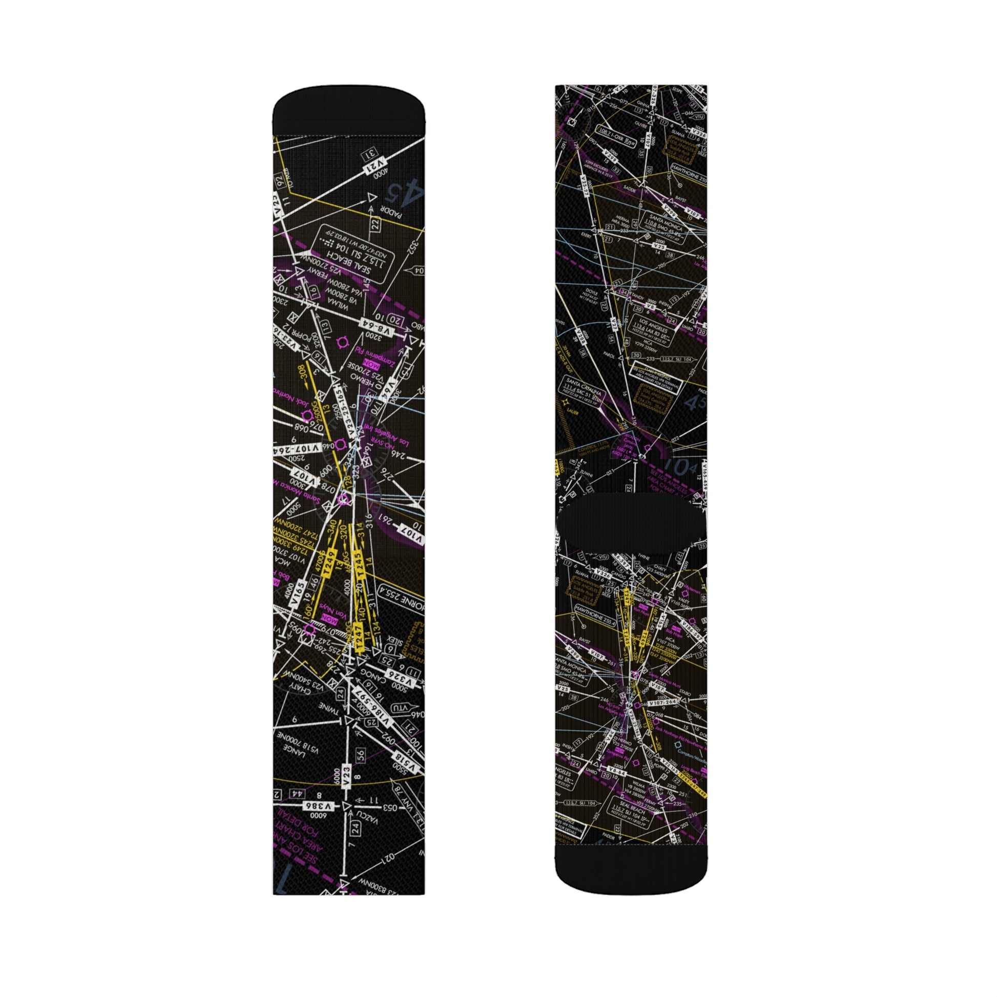 Aeronautical Chart socks (ELUS3/invert)