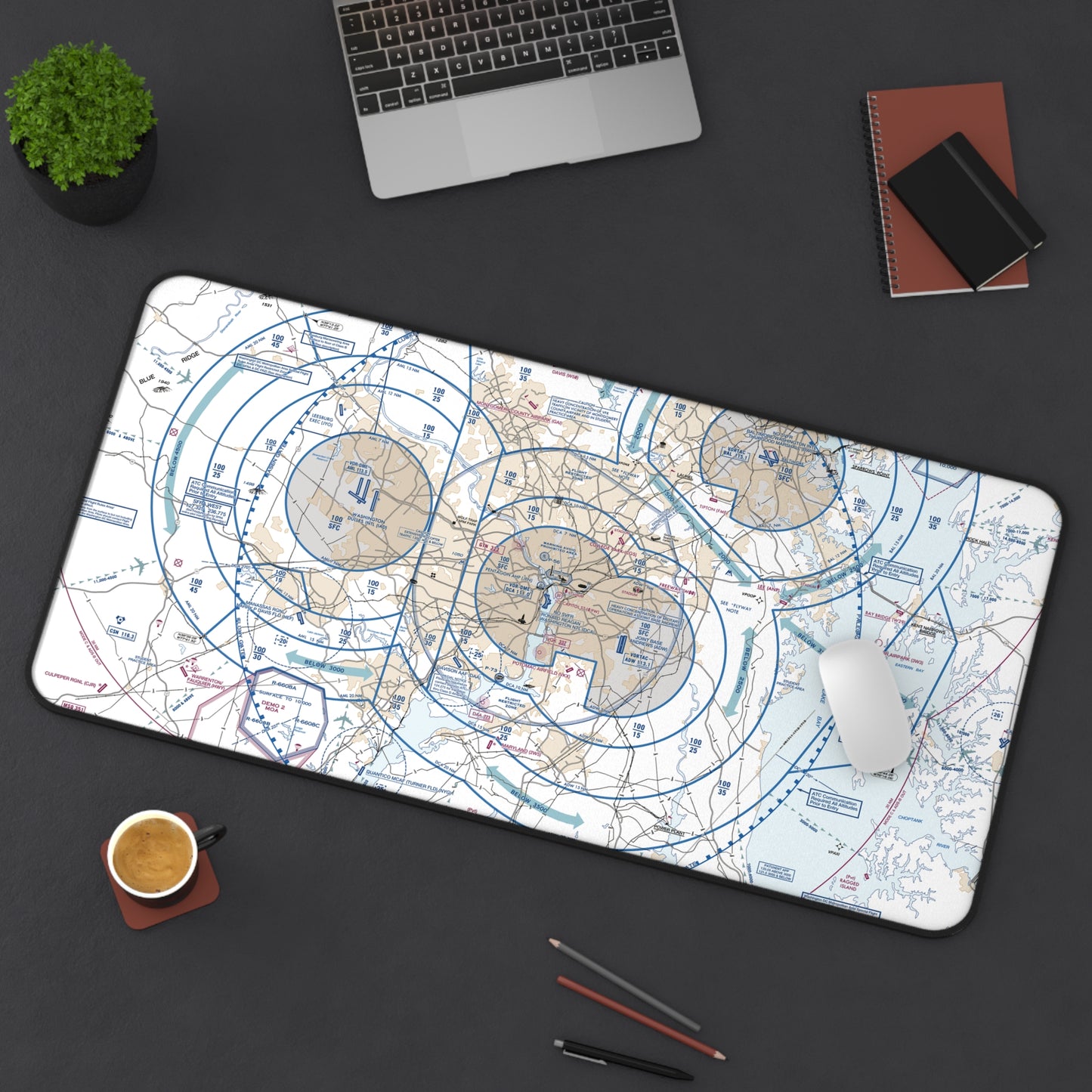 Baltimore-Washington Flyway Chart desk mat