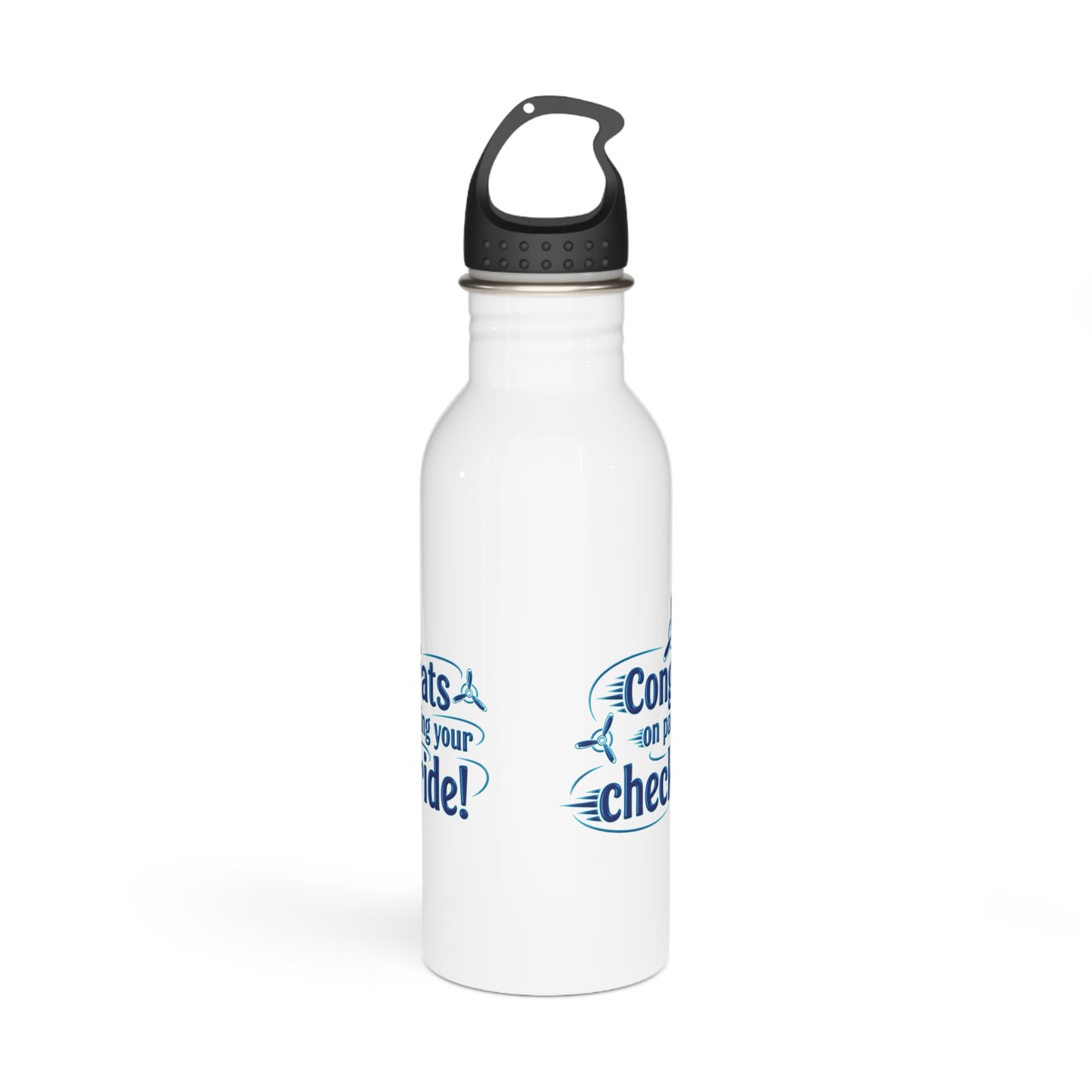 Congrats on passing your checkride! 20 oz. stainless steel water bottle (v3. blue)