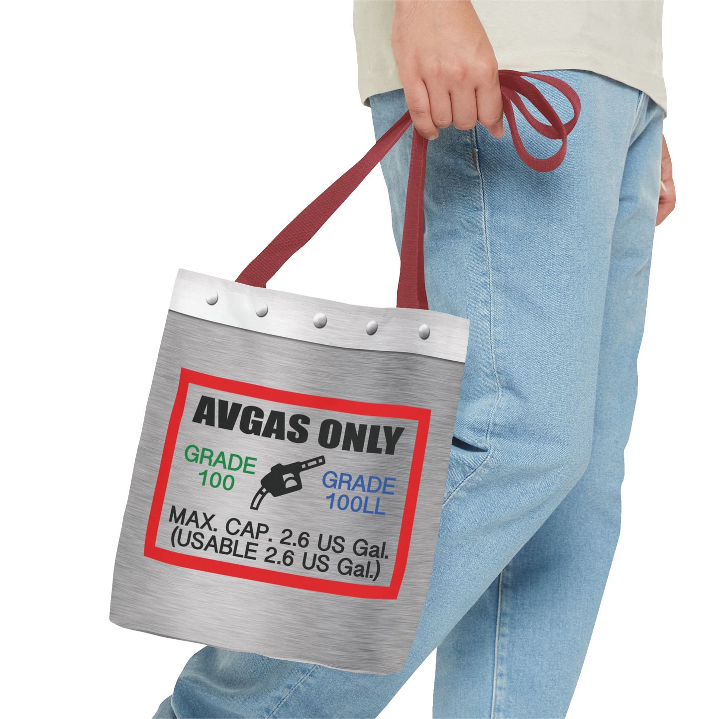 Avgas Only 100LL tote bag