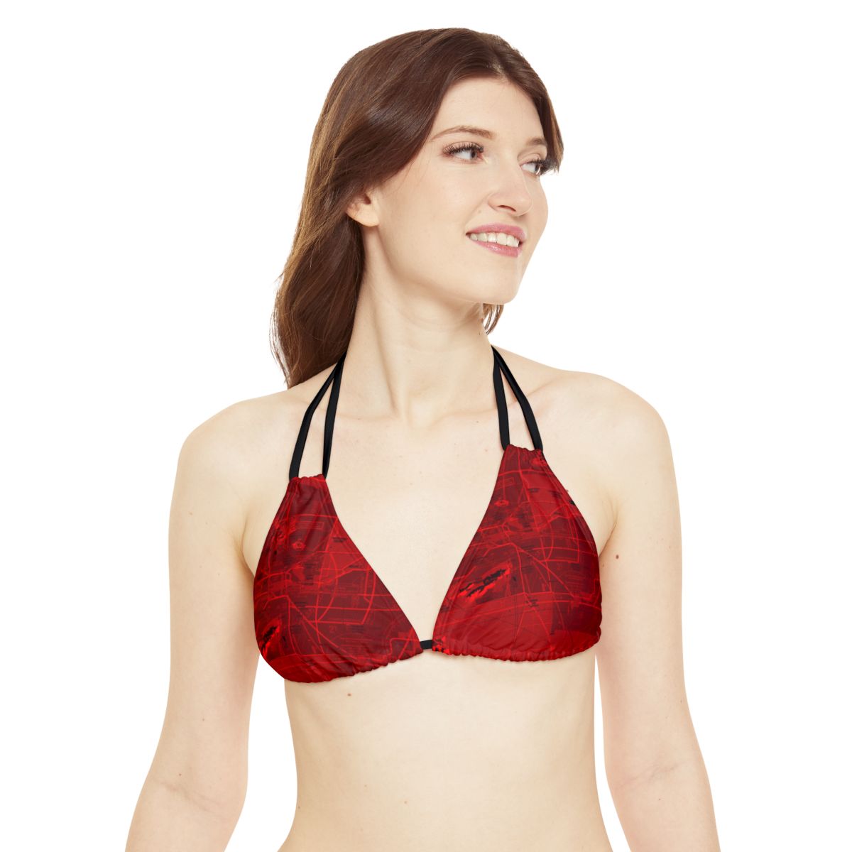 Phoenix TAC Chart strappy bikini set (red)