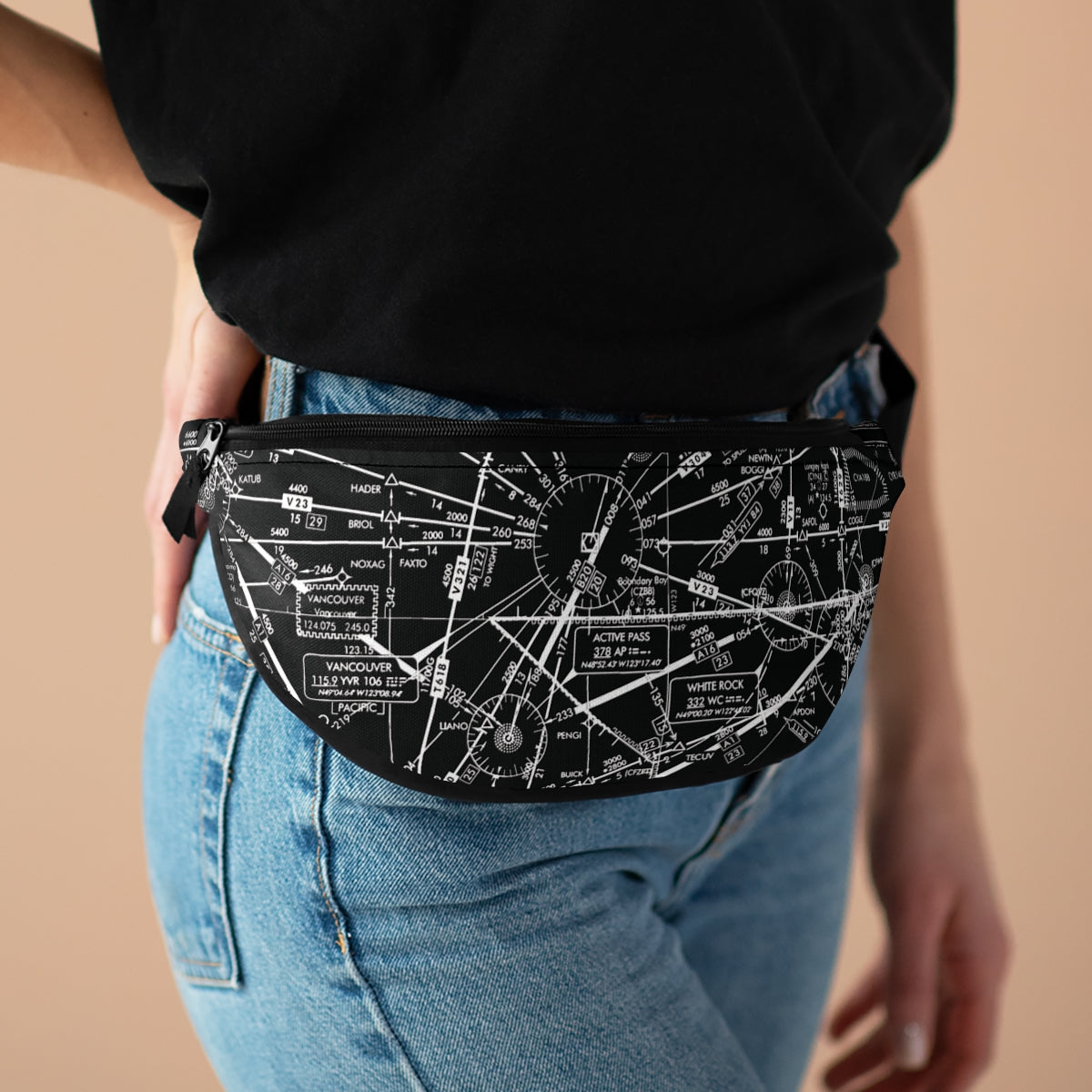 Enroute Low Altitude Chart fanny pack (ELUS1/b&w)