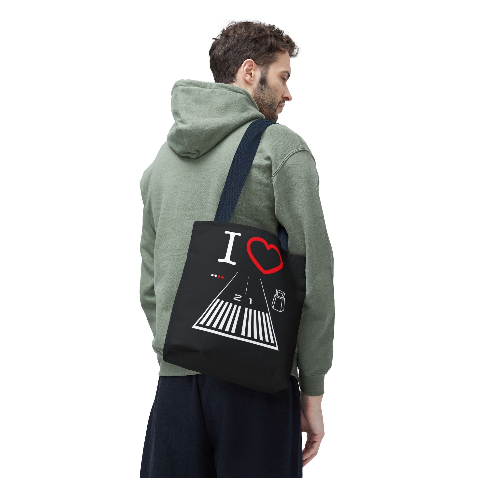 Santa Monica Airport Runway 21 / 3 tote bag (black)
