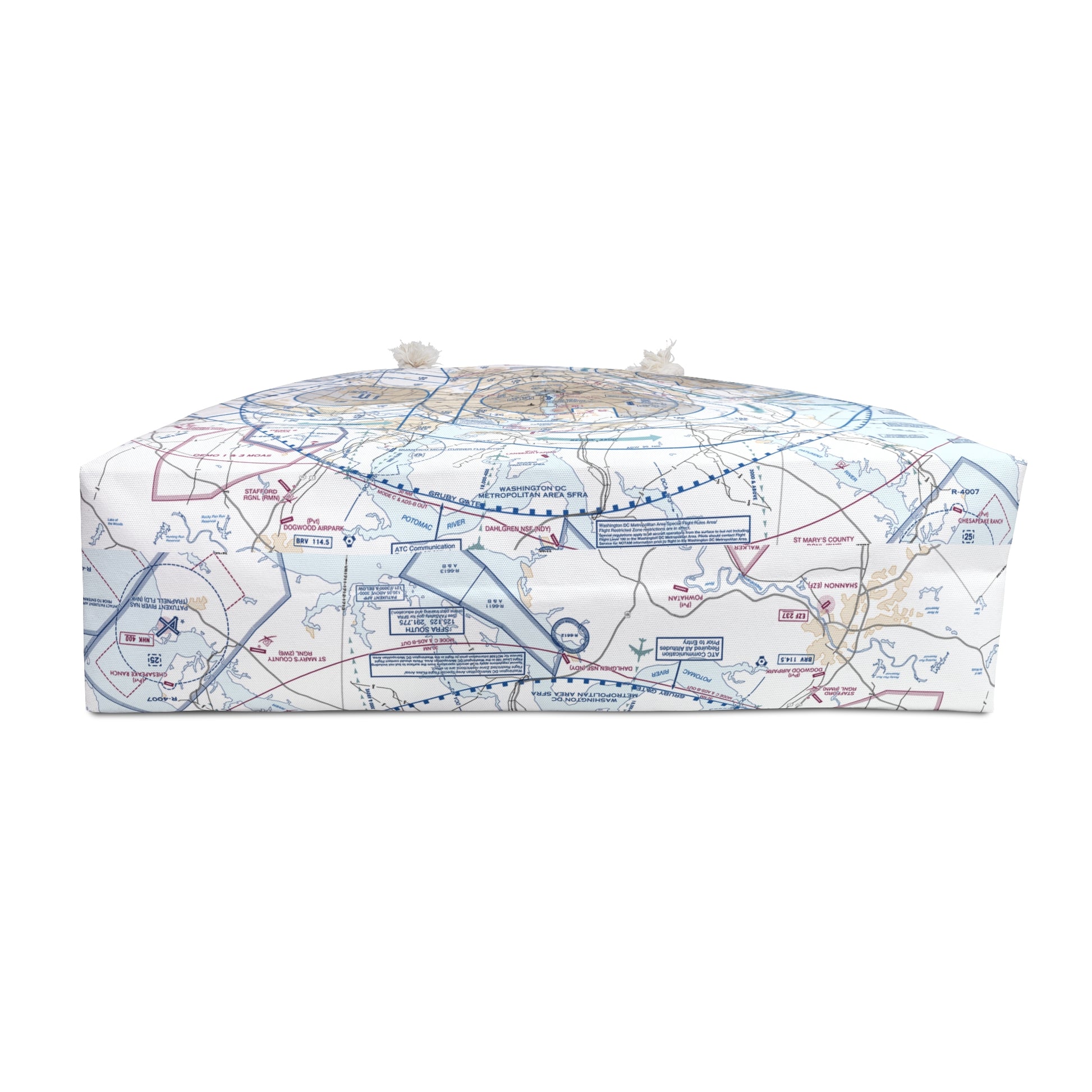 Aeronautical Chart weekender tote bag (KBWI Flyway Chart)