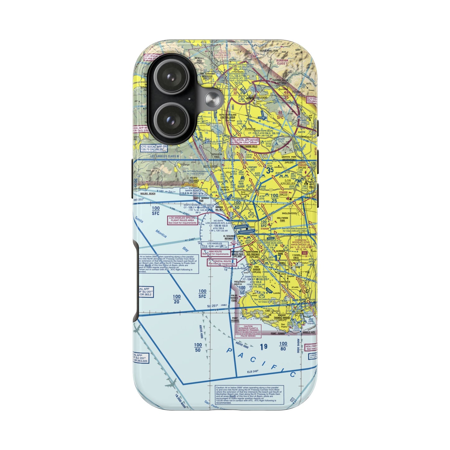 Los Angeles TAC Chart tough phone cases