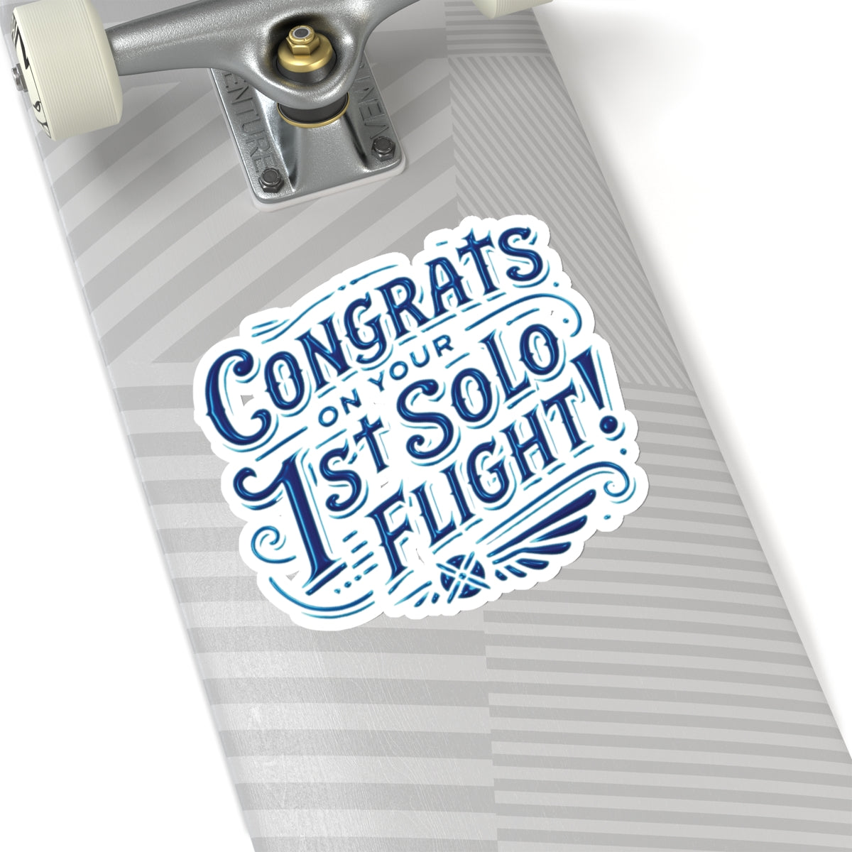 Congrats on your 1st Solo Flight! (blue/v1) sticker