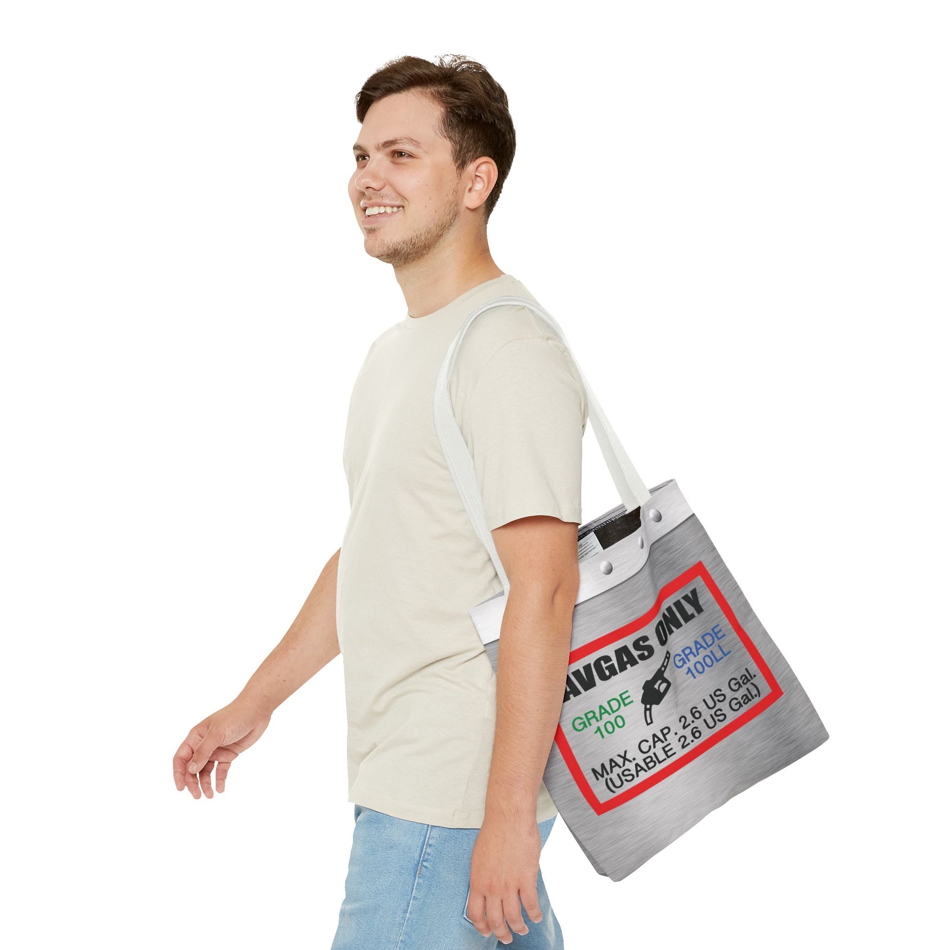 Avgas Only 100LL tote bag