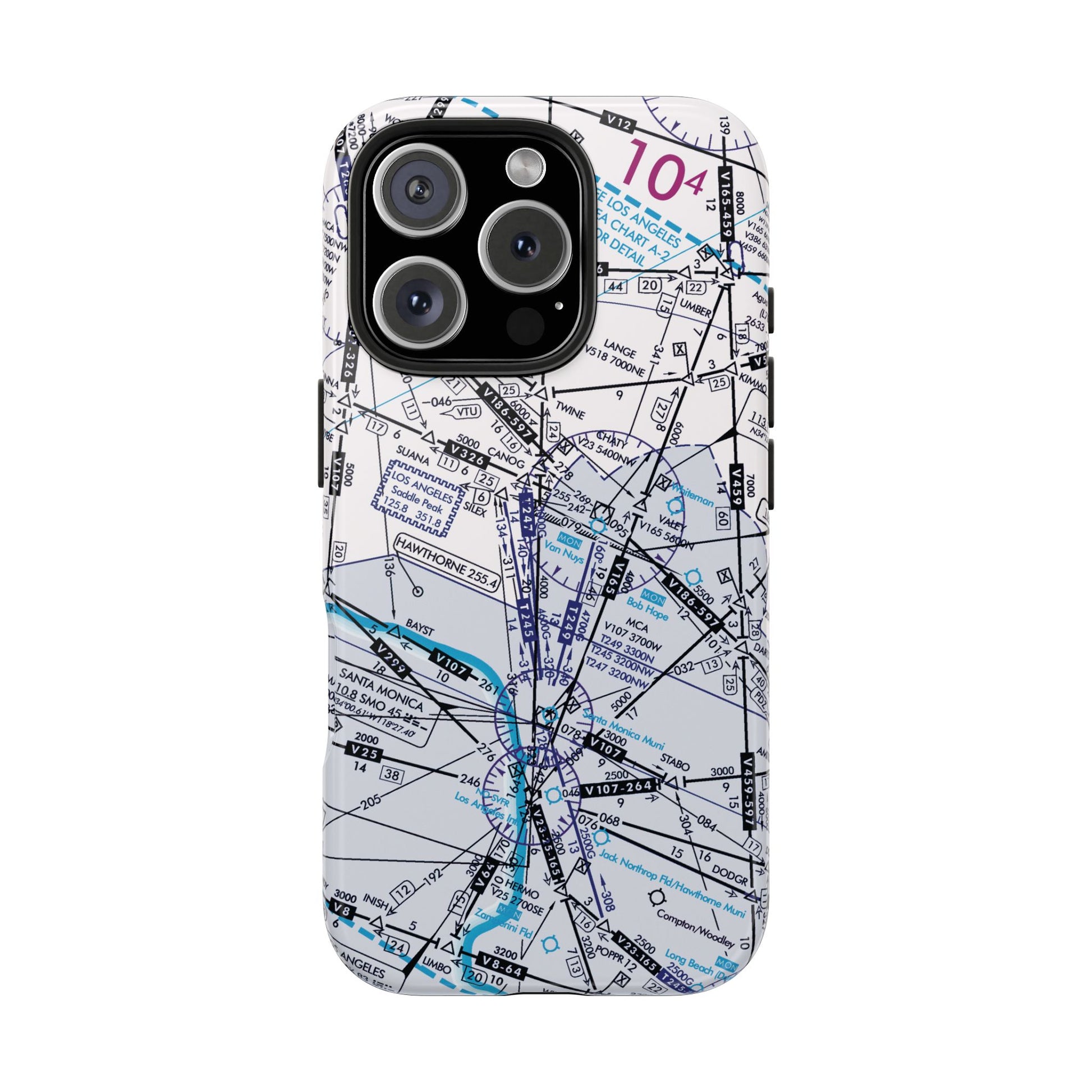 Enroute Low Altitude Chart tough phone cases (ELUS3/white)