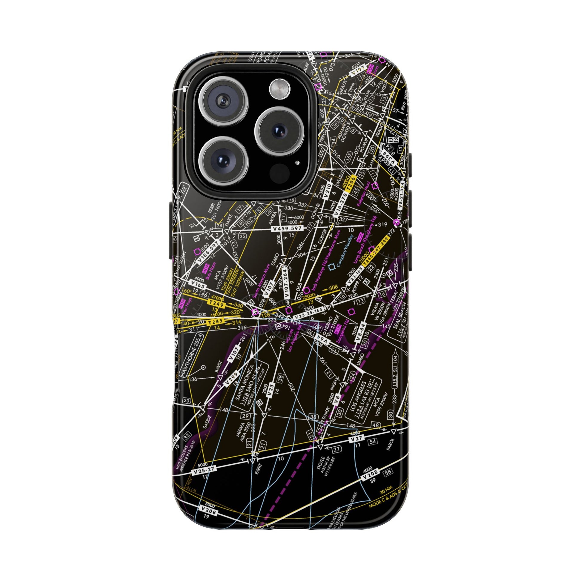 Enroute Low Altitude Chart tough phone cases (ELUS3/invert)