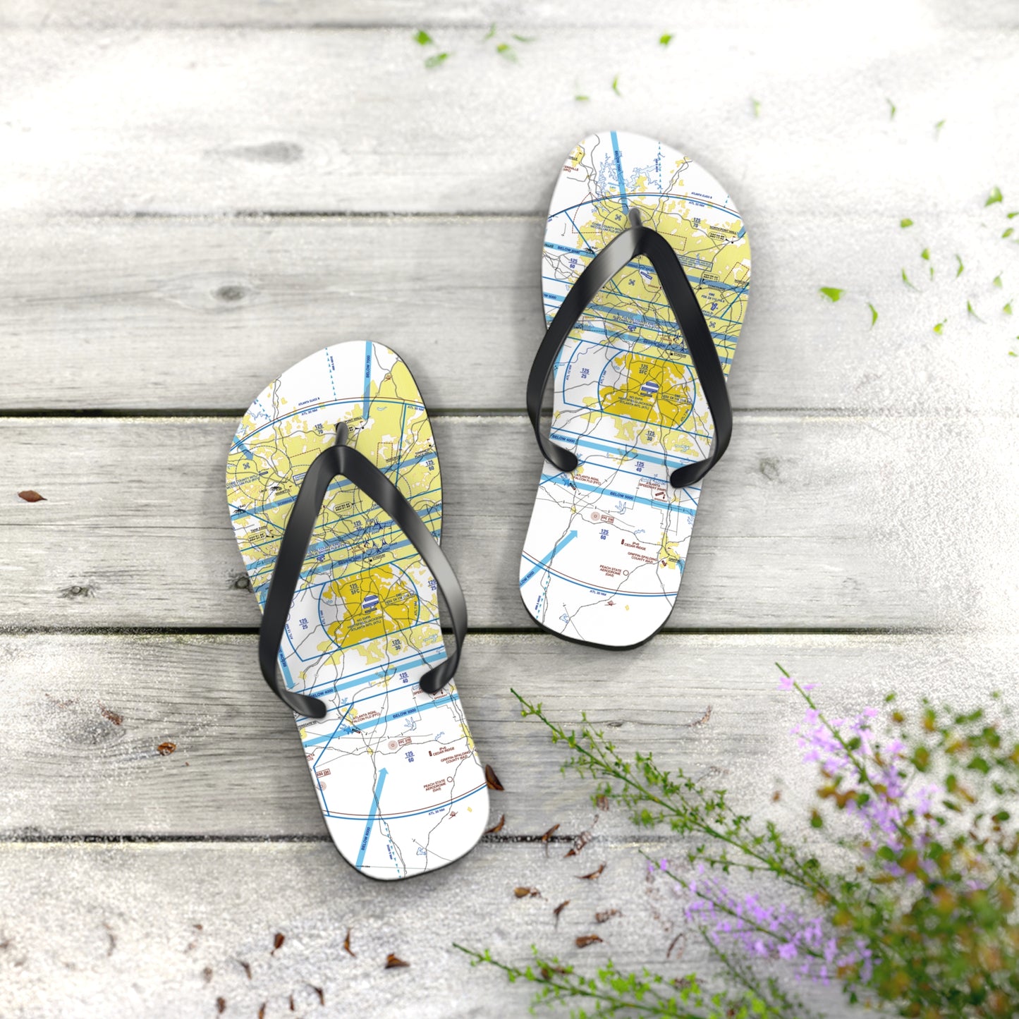 Aeronautical Chart Flip-Flops (ATL)