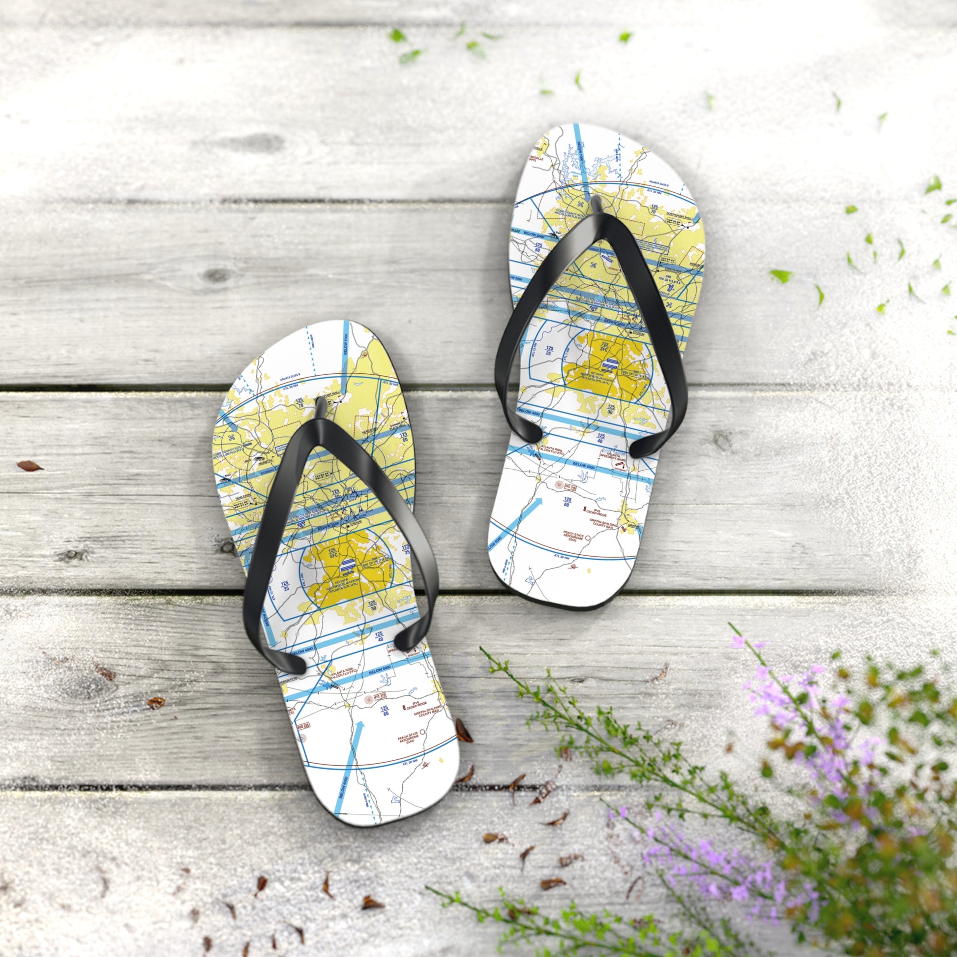 Aeronautical Chart Flip-Flops (ATL)