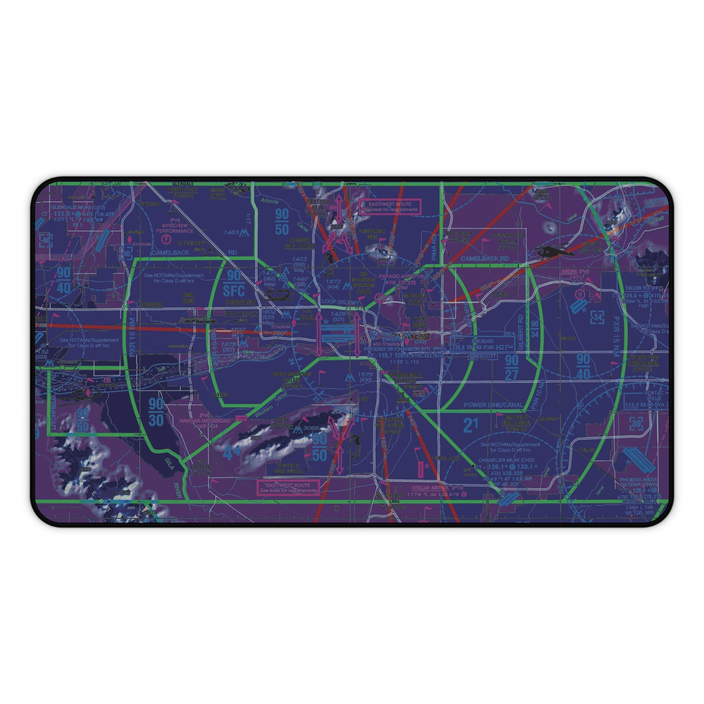 Phoenix Sky Harbor TAC Chart desk mat