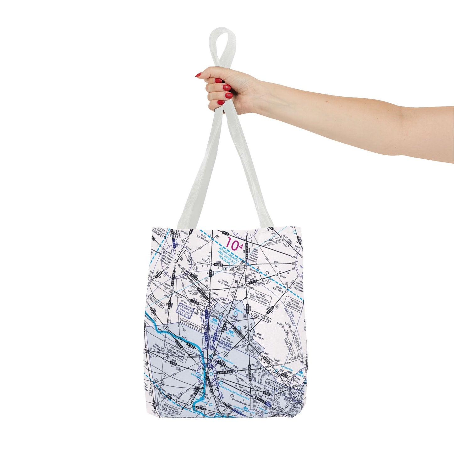 Enroute Low Altitude Chart tote bag (ELUS3/white)