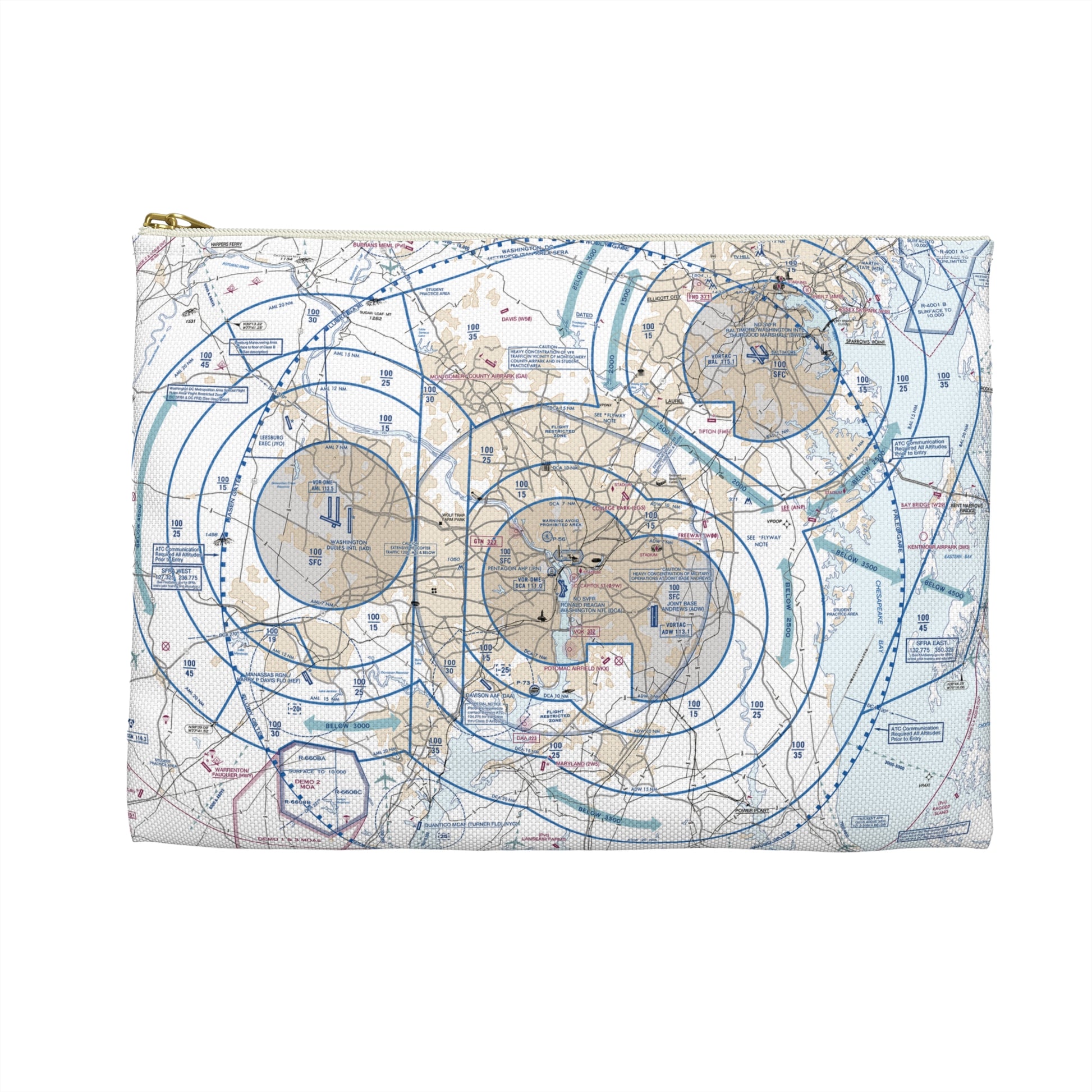Baltimore Flyway Chart Accessory Pouch