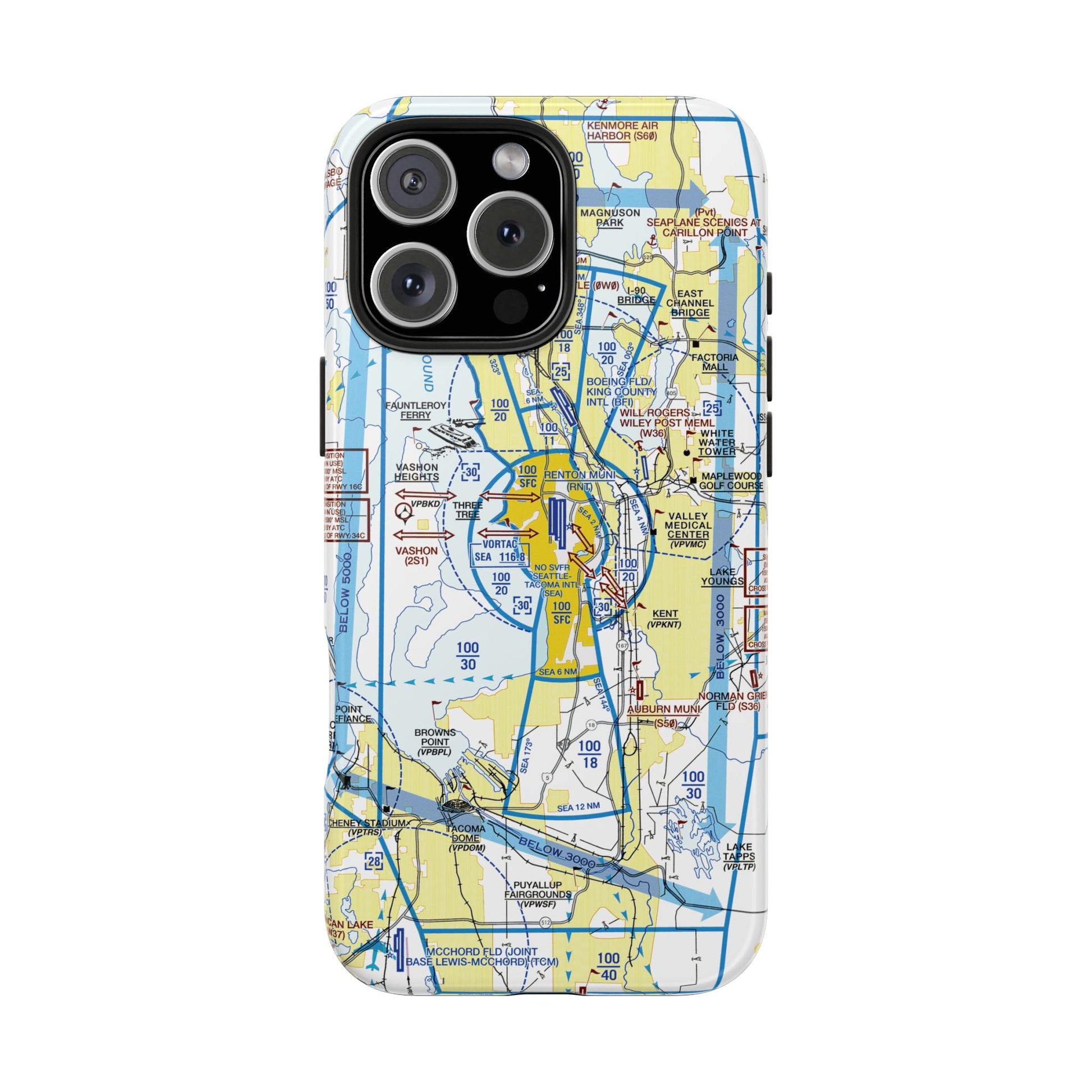 Seattle Flyway Chart tough phone cases