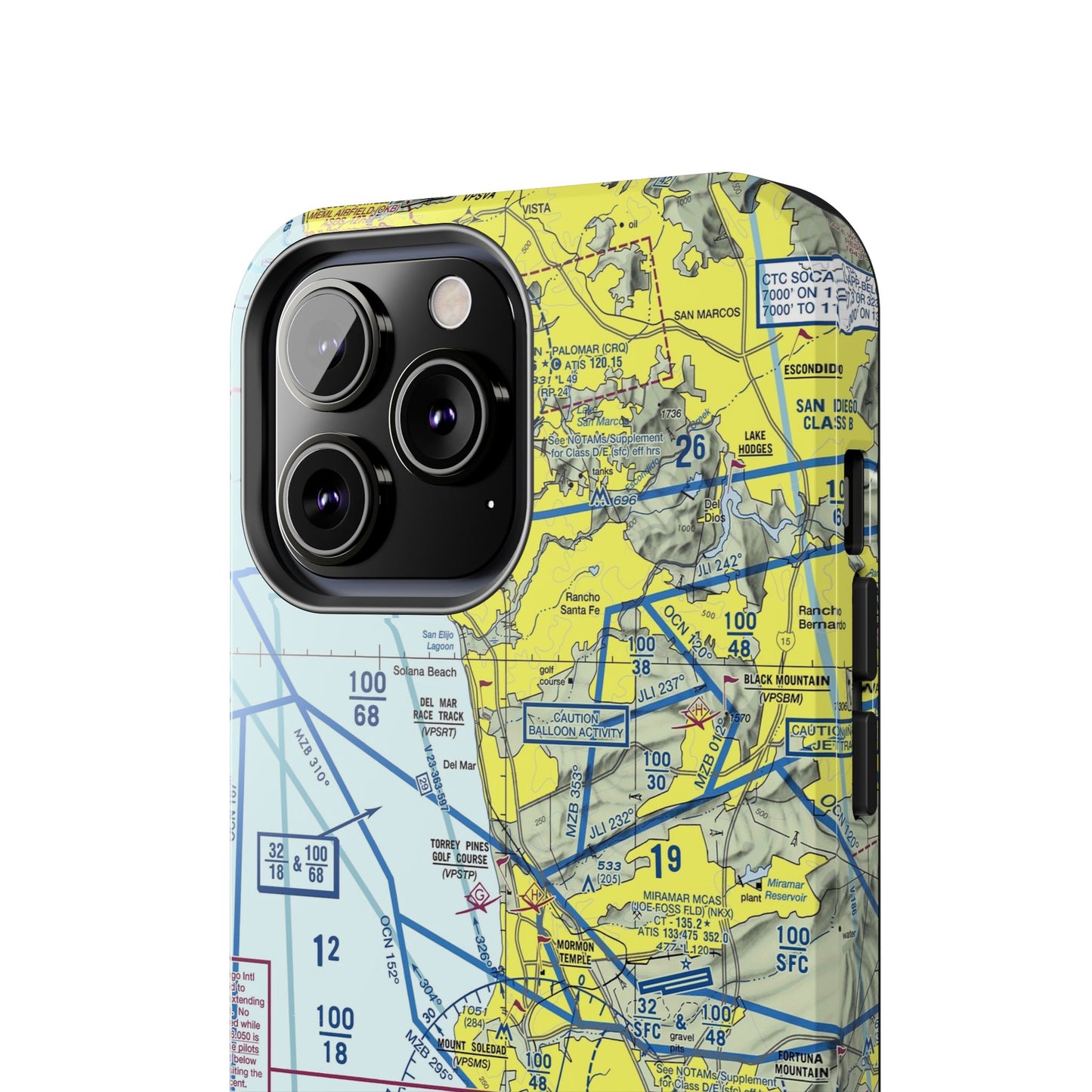 San Diego TAC Chart tough phone cases