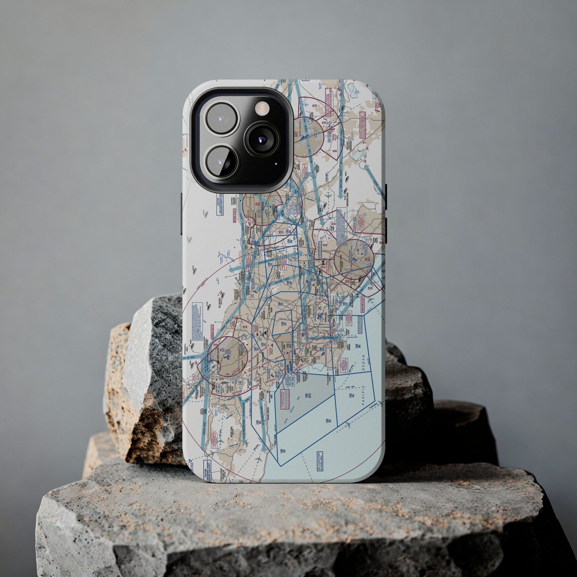 LAX Flyway Chart Tough Phone Cases
