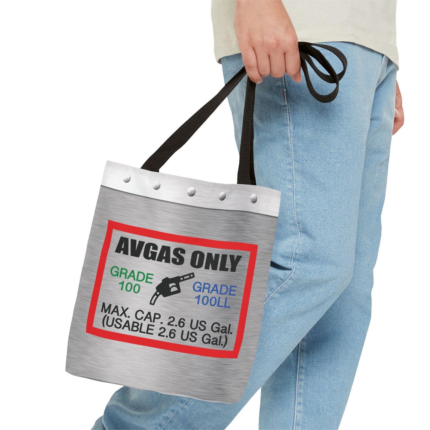 Avgas Only 100LL tote bag