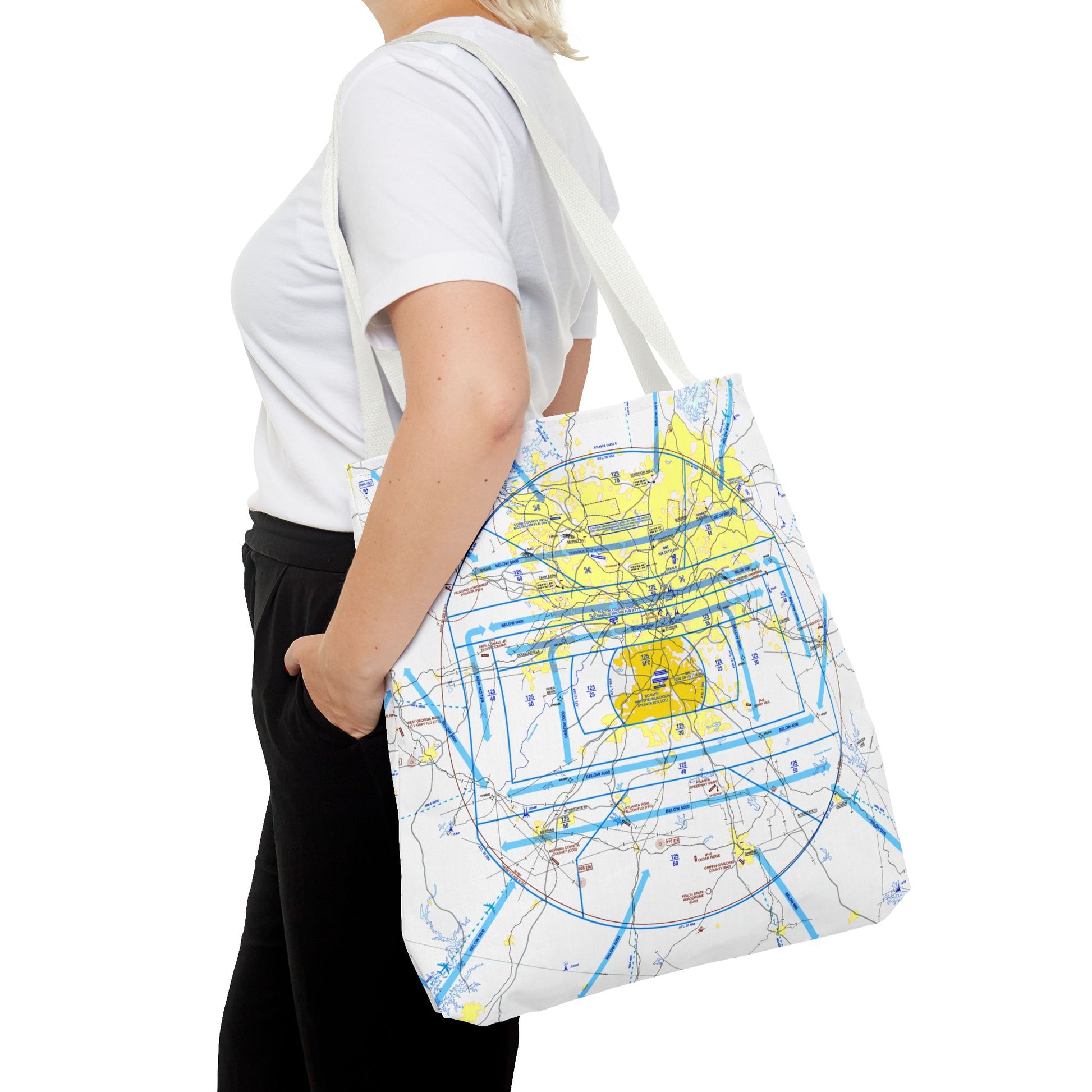 Atlanta Flyway Chart tote bag
