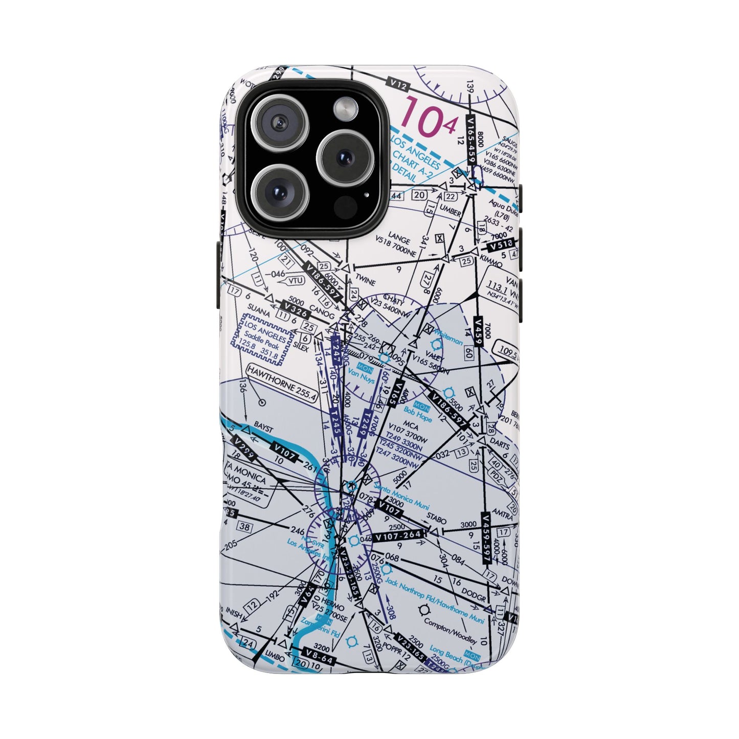 Enroute Low Altitude Chart tough phone cases (ELUS3/white)
